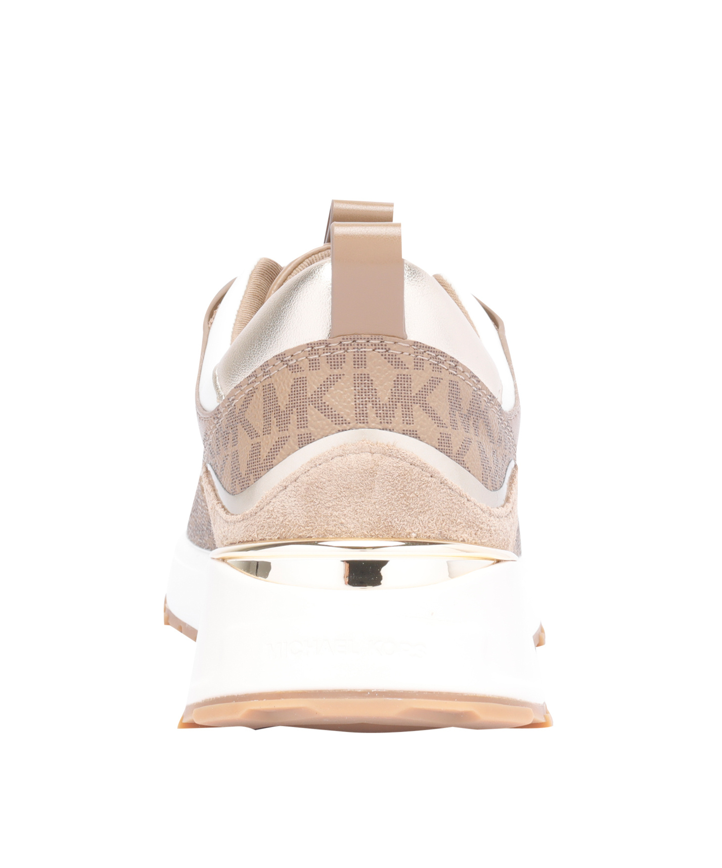 Shop Michael Michael Kors Theo Sneakers In Nude