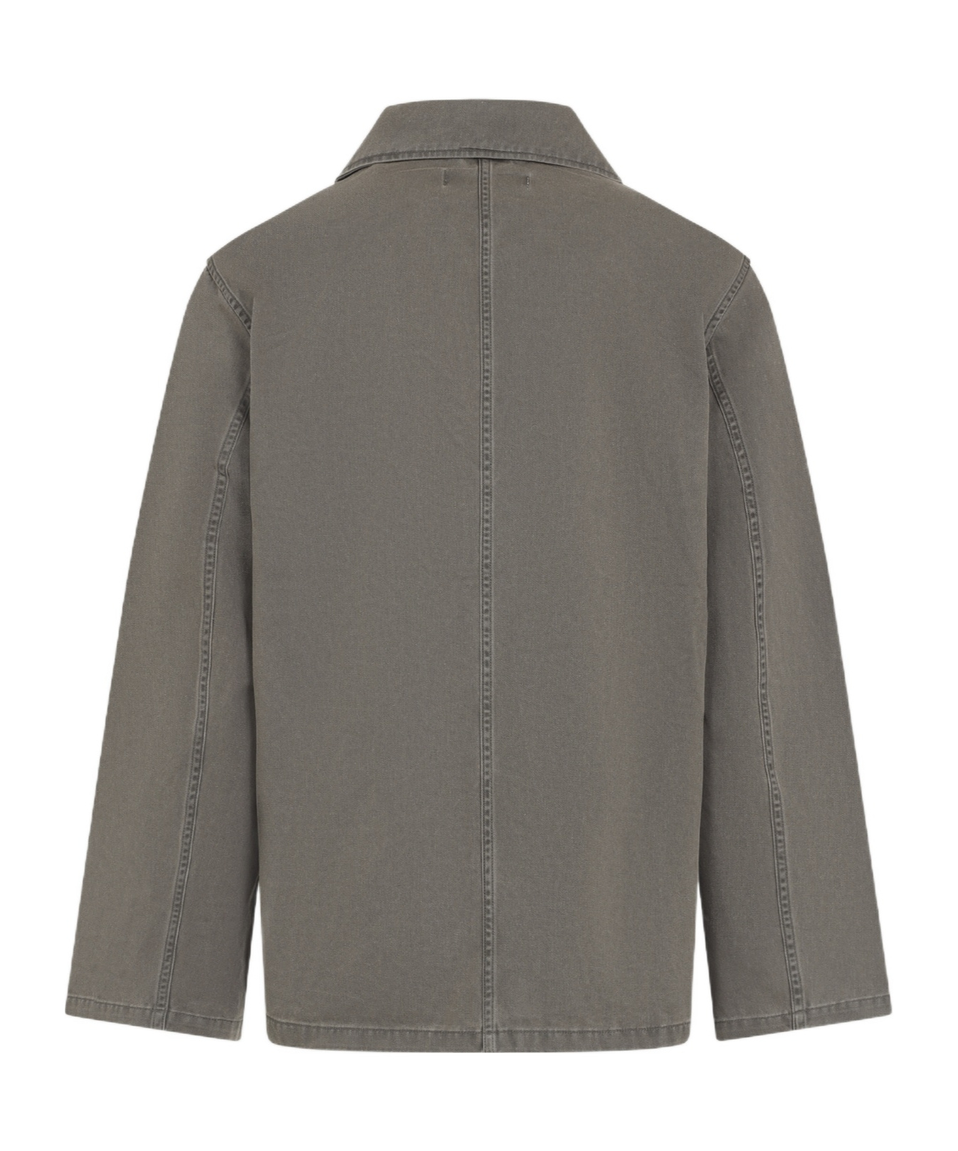 Our Legacy Straight-cut Casual Jacket With Pointed Collar In Gray