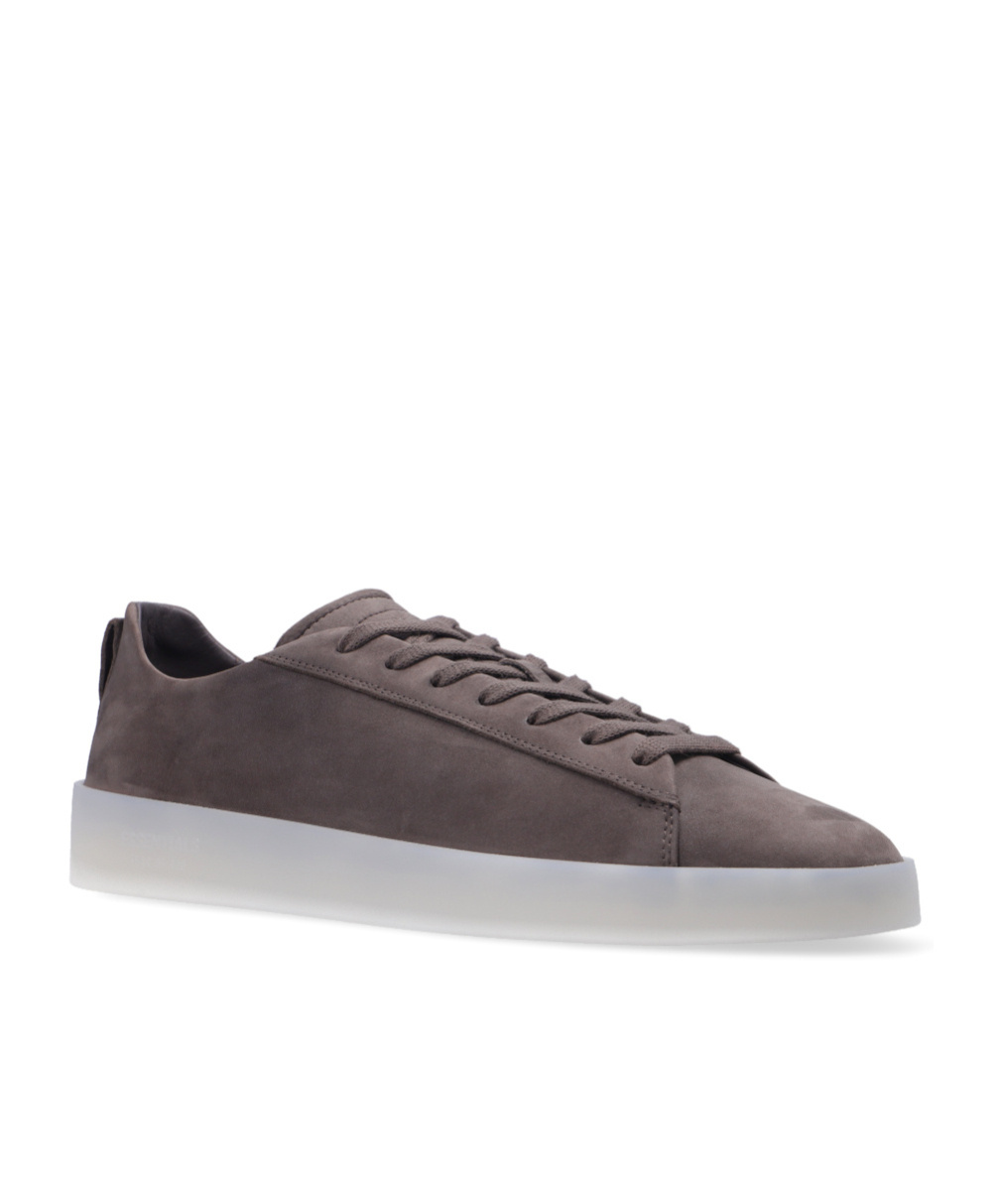 Essentials Lace-up Low-top Sneakers In Black