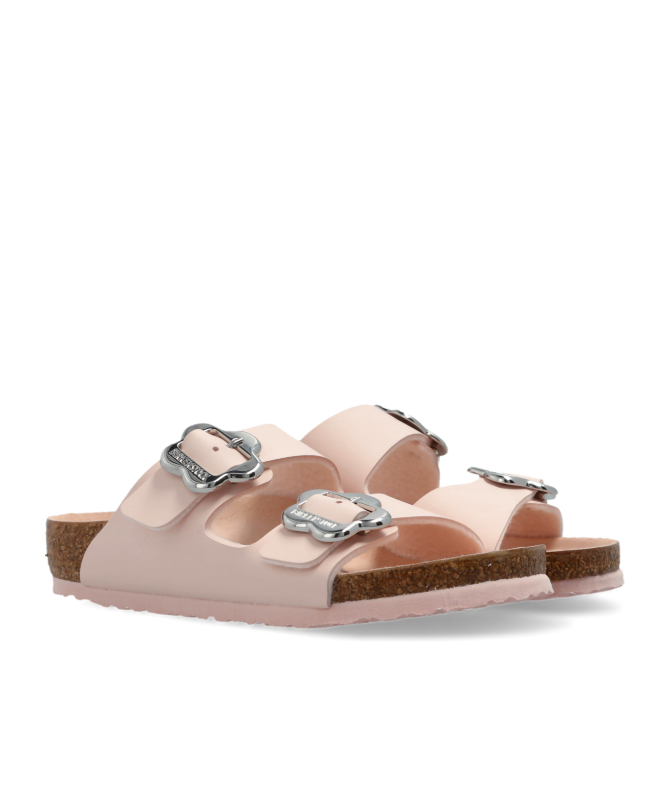 Birkenstock Round Toe Flat Sandals In Nude