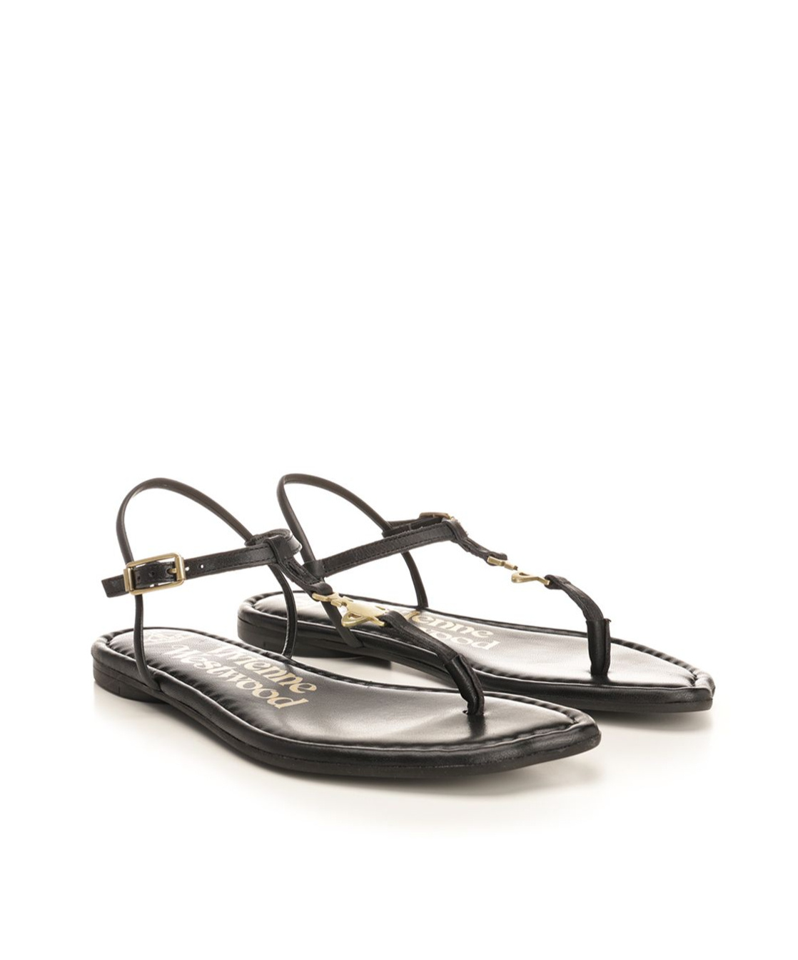 Vivienne Westwood Leather Sandals In Black