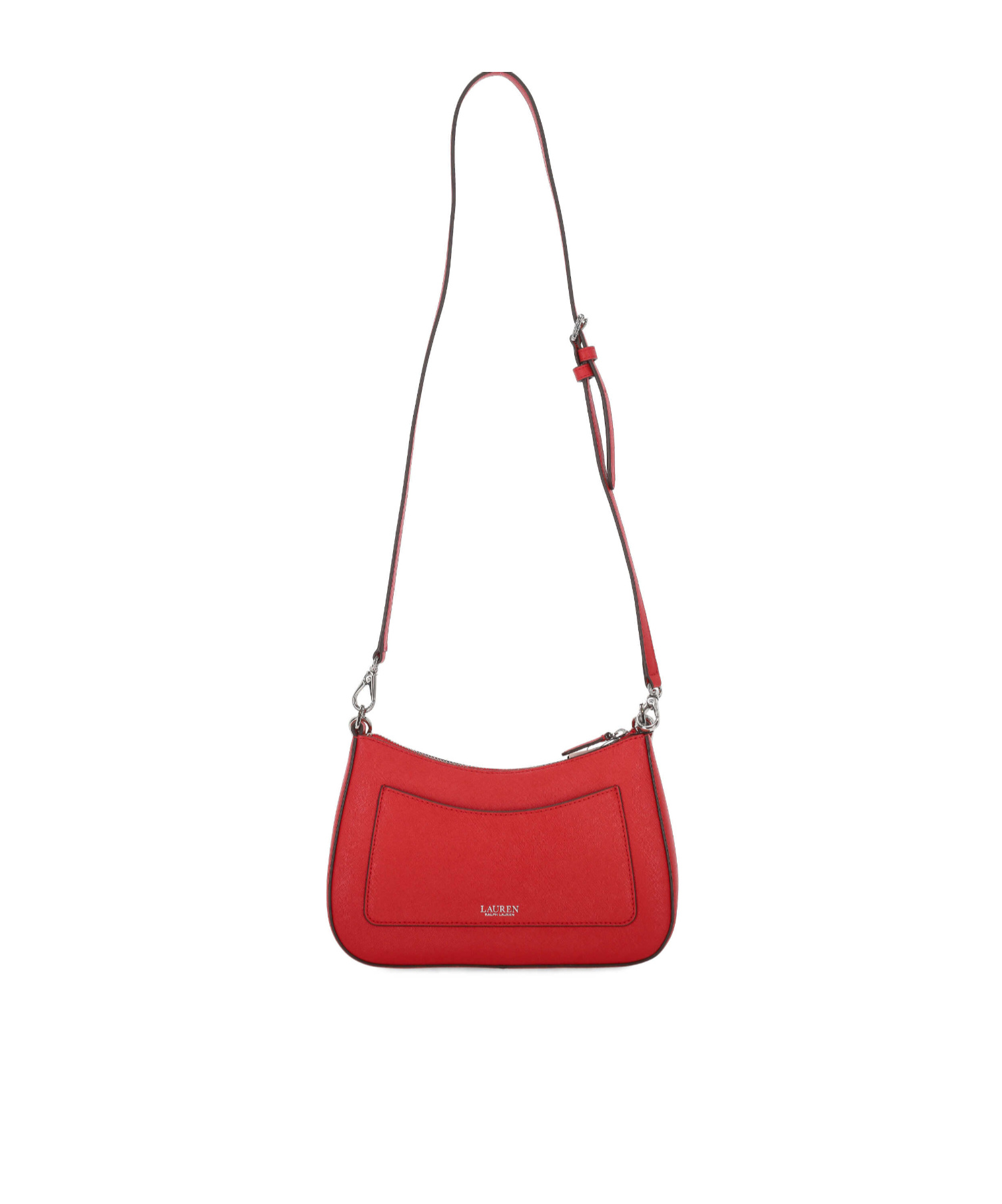 Ralph Lauren Danni Medium Logo-detail Shoulder Bag In Red