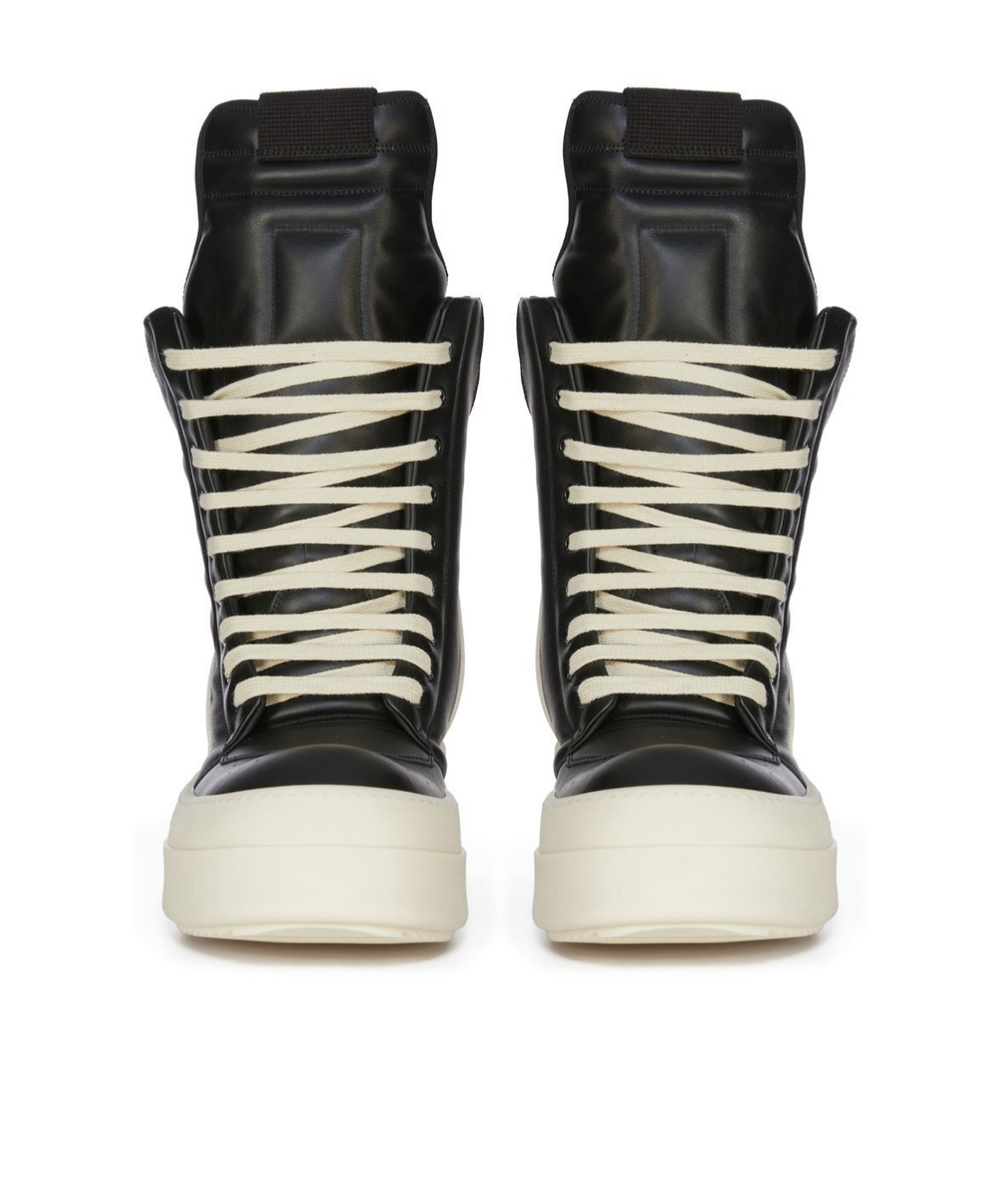 Rick Owens Mega Geobaskets High-top Sneakers In White