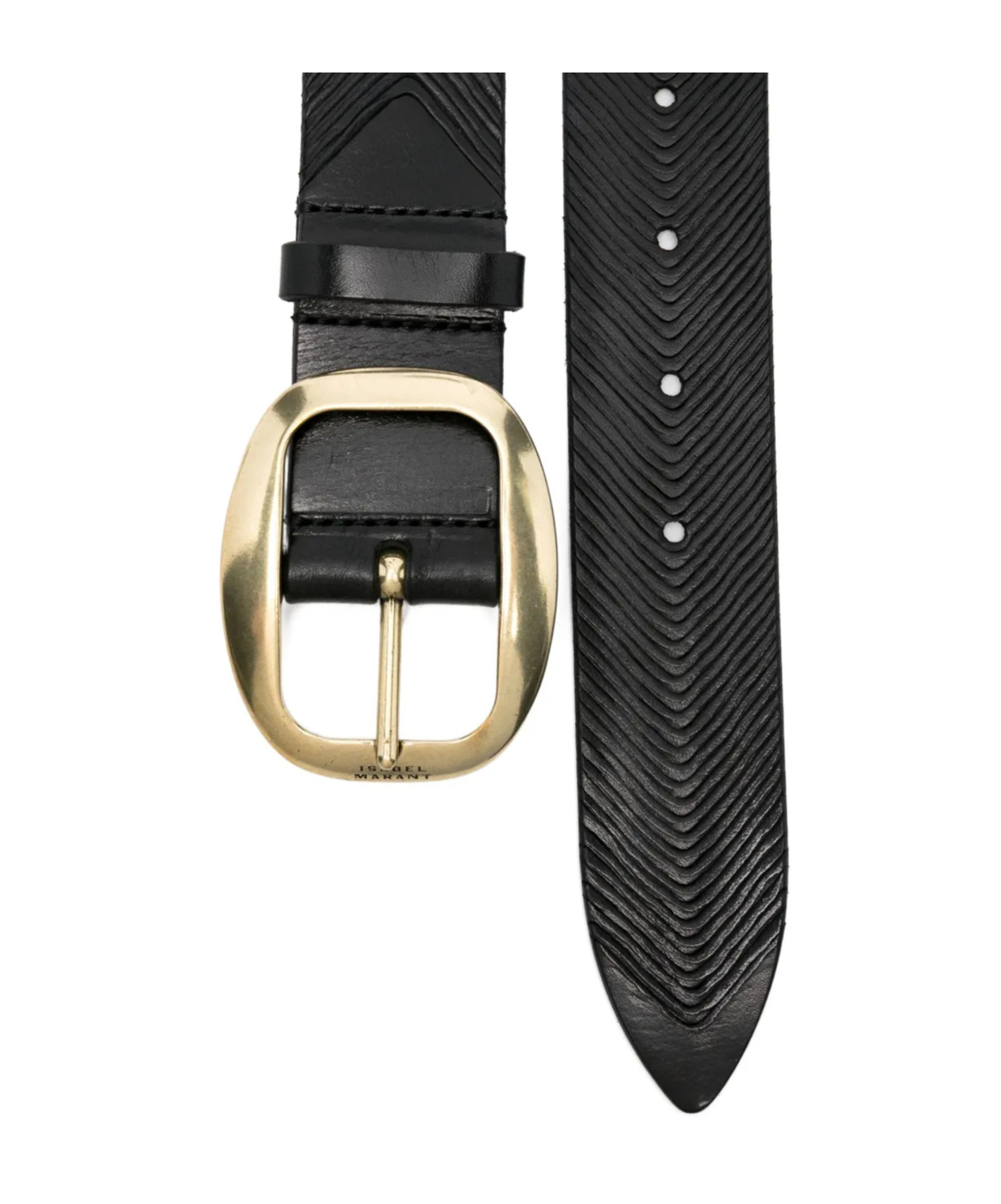 Isabel Marant Adjustable Waist Belt In Black