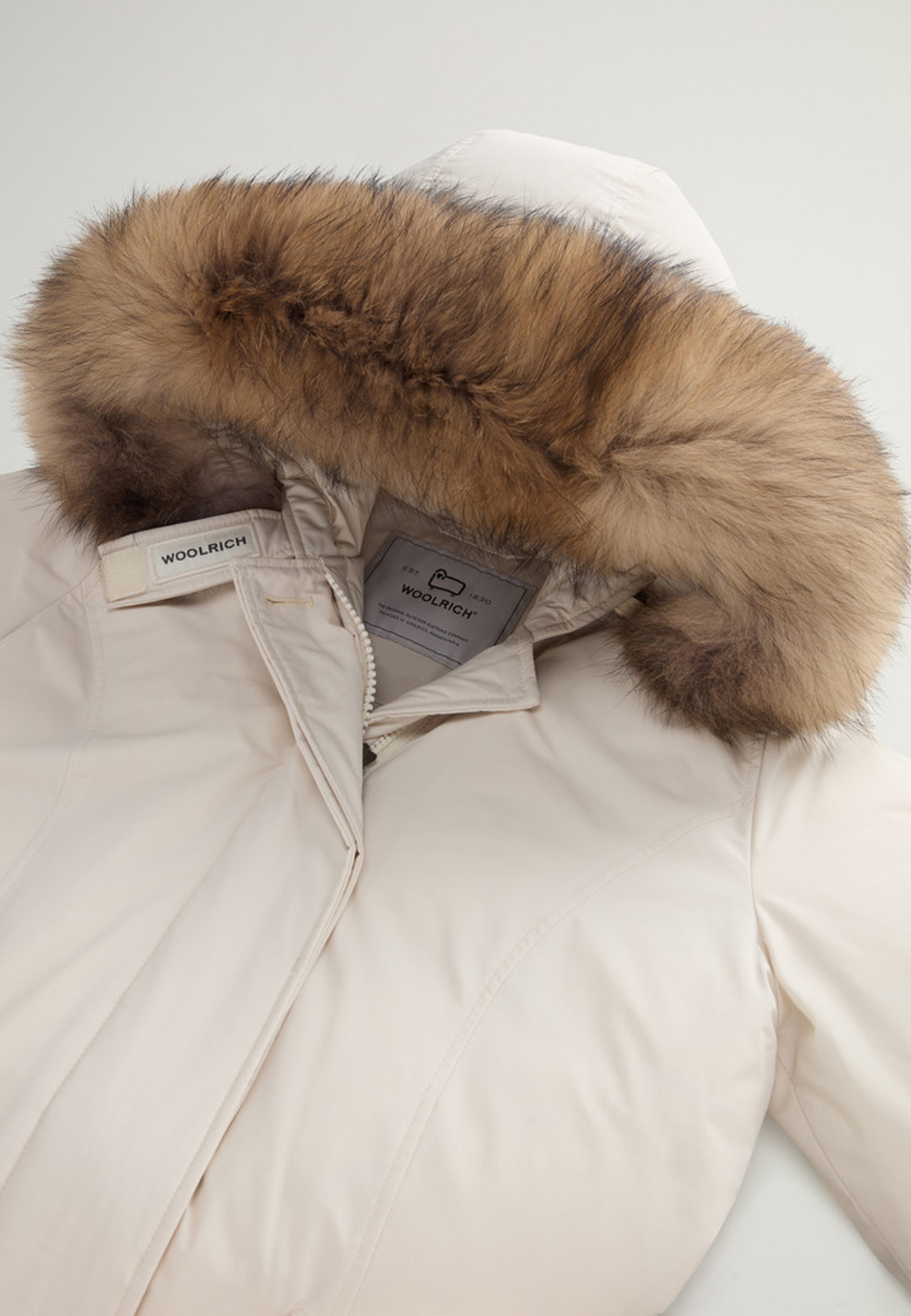 Woolrich Luxury Arctic Raccoon Parka In Neutral