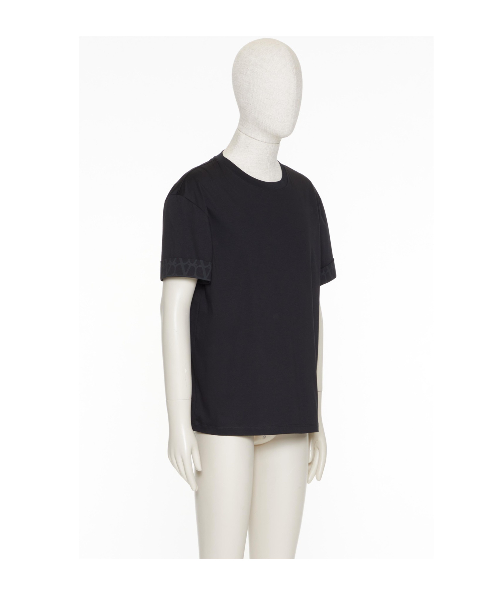 Valentino Toile Iconographe Crewneck Short-sleeved T-shirt In Black