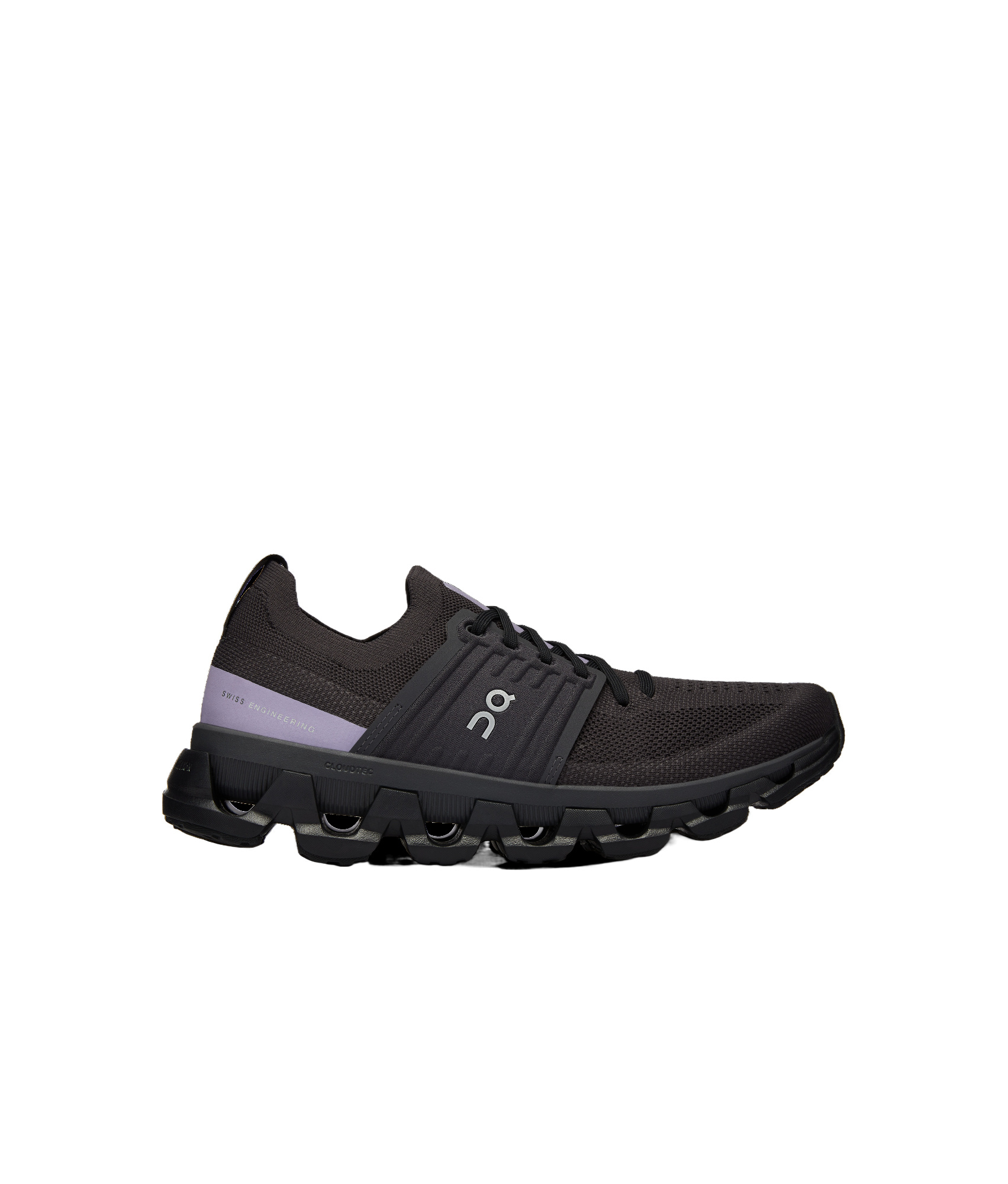 On Running Lace-up Sneakers In Black