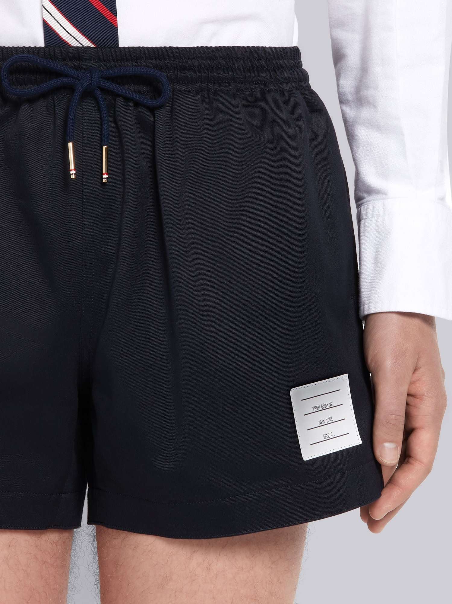 Thom Browne Drawcord Waistband Rugby Shorts In Blue