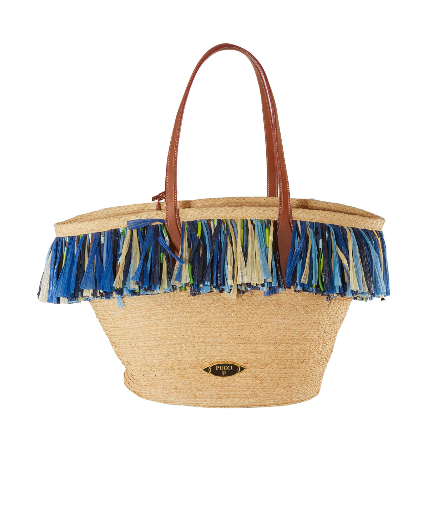 Pucci Ng Fringed Beach Bag In Nude