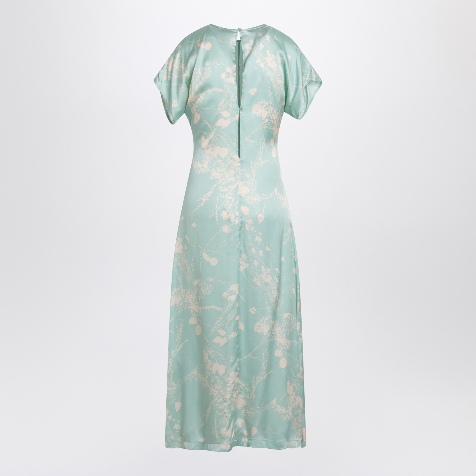 Semicouture Flowing Midi Dress With Floral Print