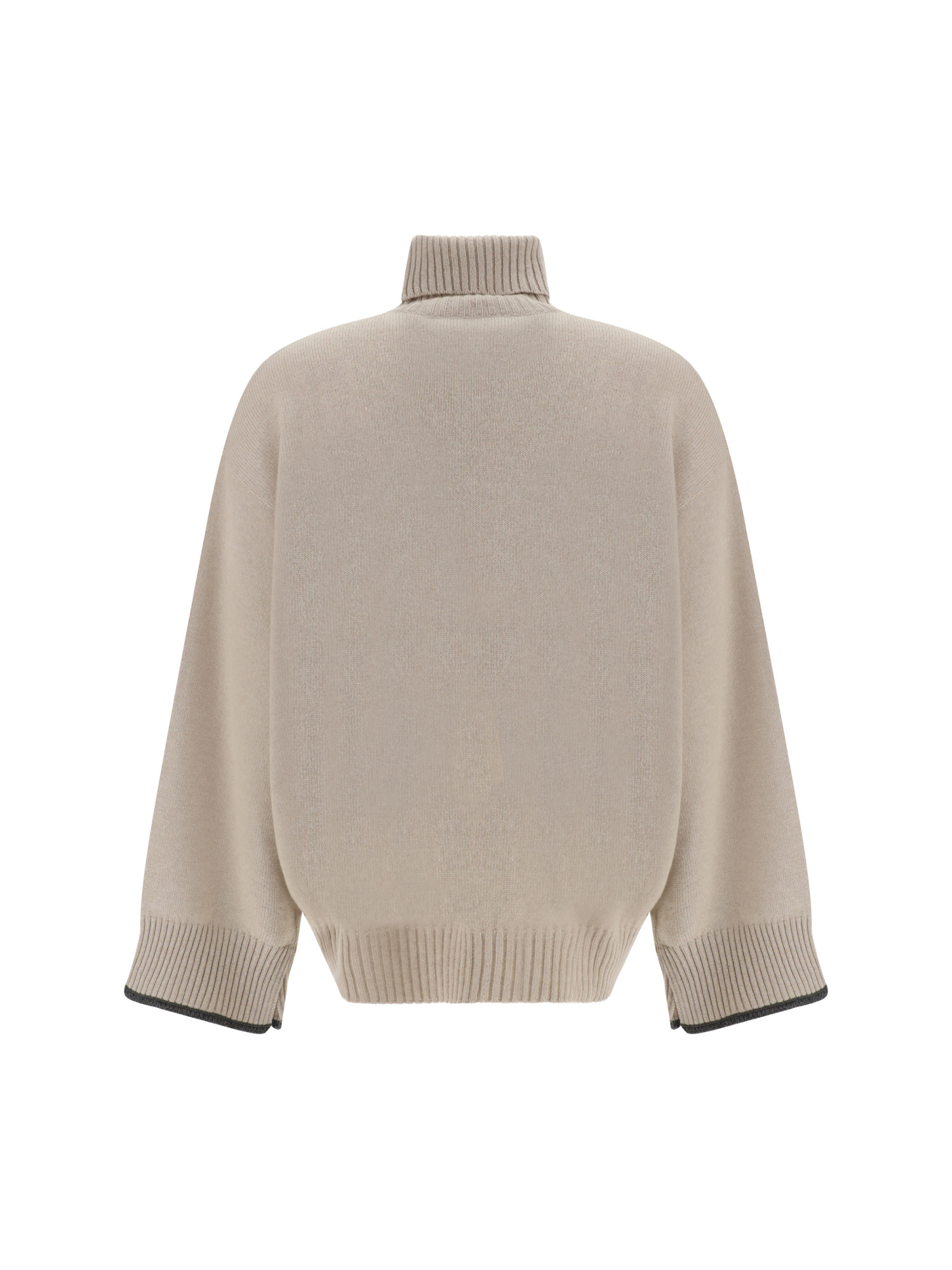 Brunello Cucinelli Fine-knit Cashmere Sweatshirt In Nude