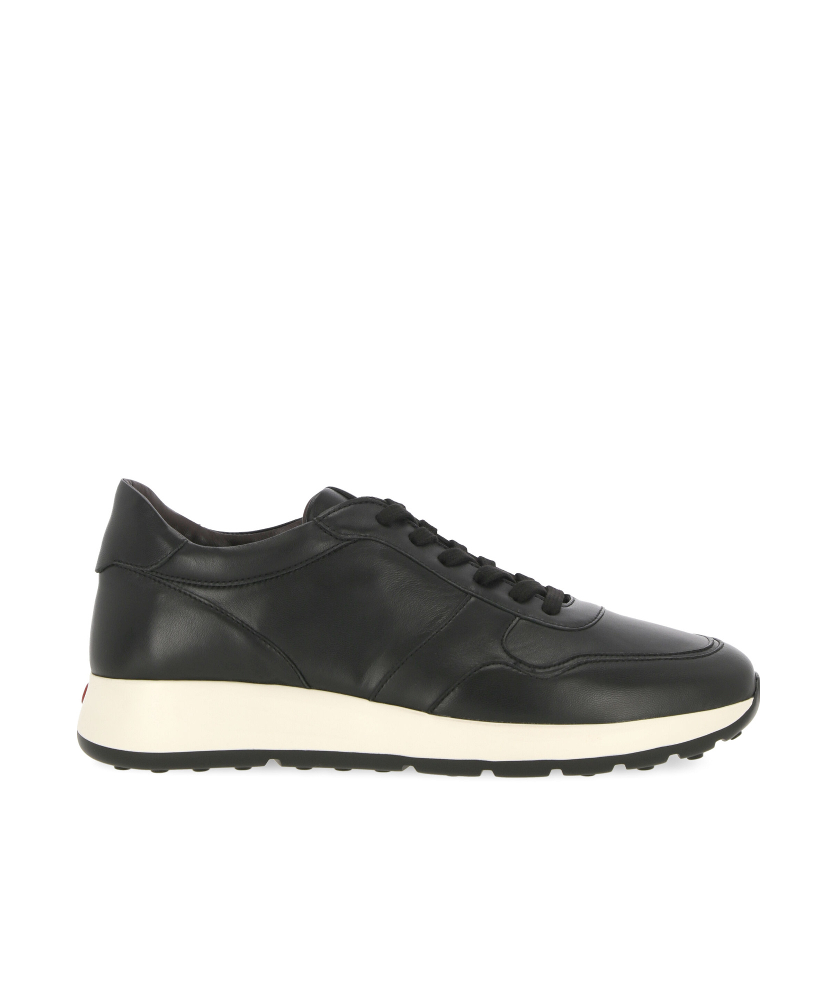 Tod's Panelled Leather Sneakers In Black
