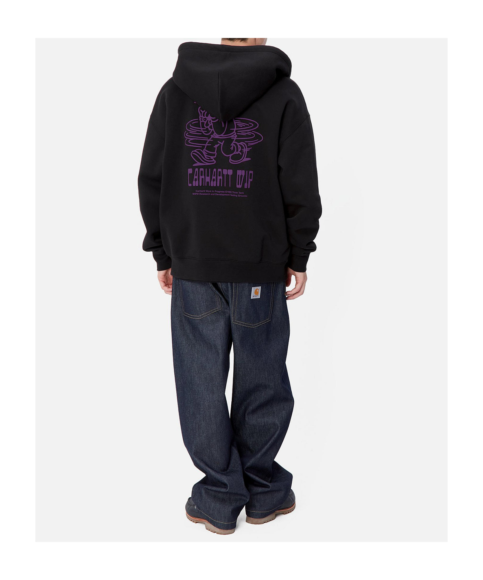 Carhartt Hooded Think Tank Sweatshirt In Black