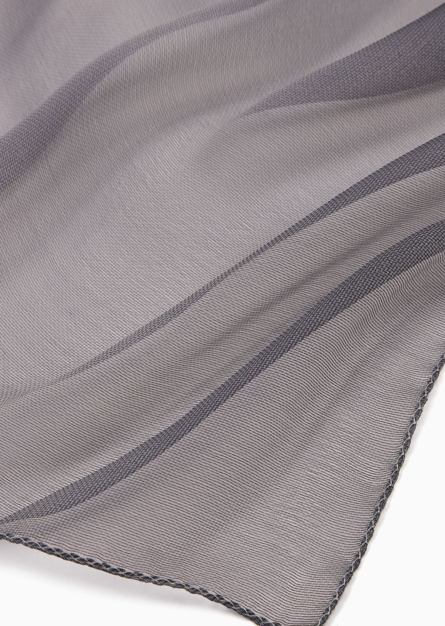 Giorgio Armani Finished Edge Scarf In Black