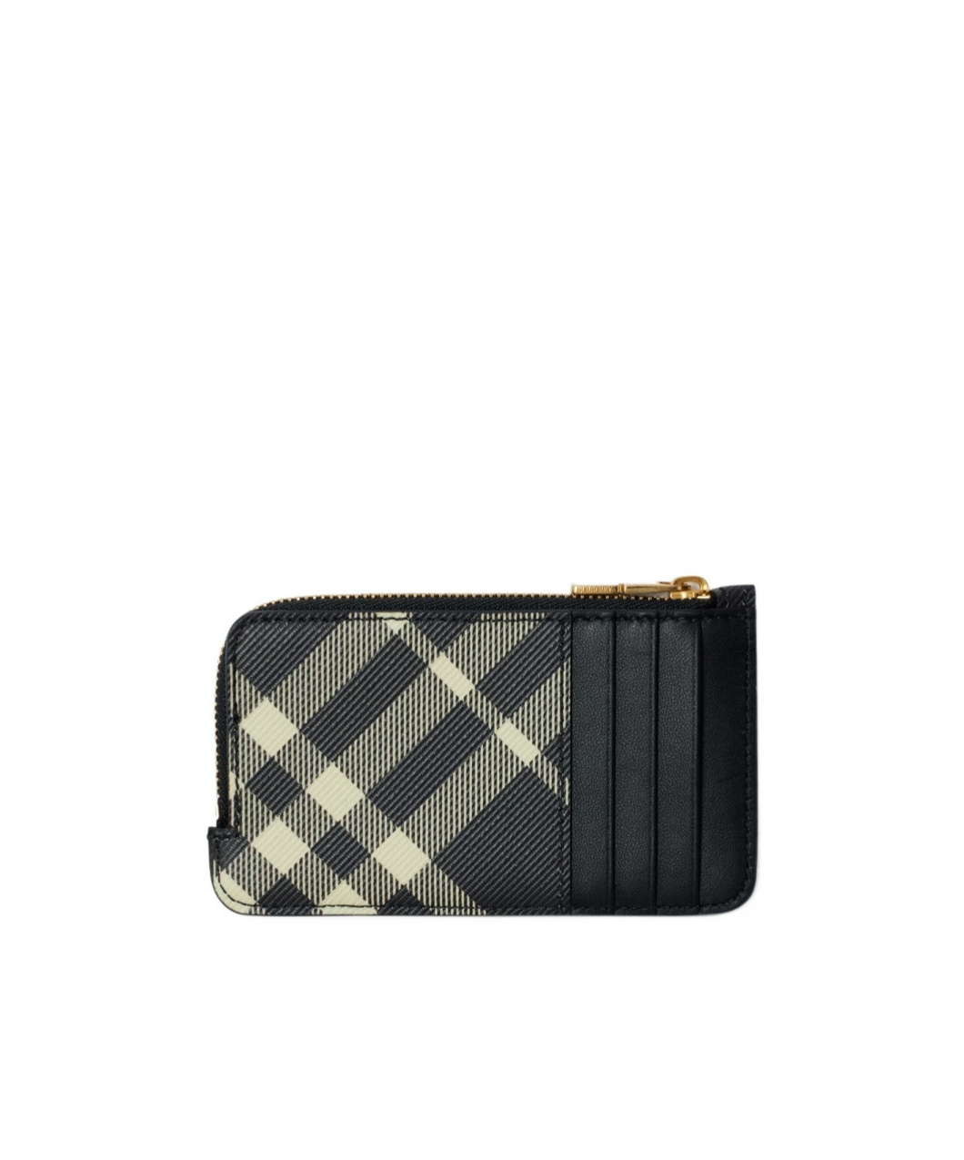 Burberry Somerset Check Card Holder In Black