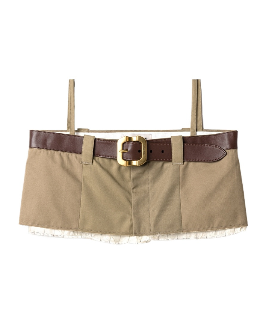 Miu Miu Chino Top In Khaki