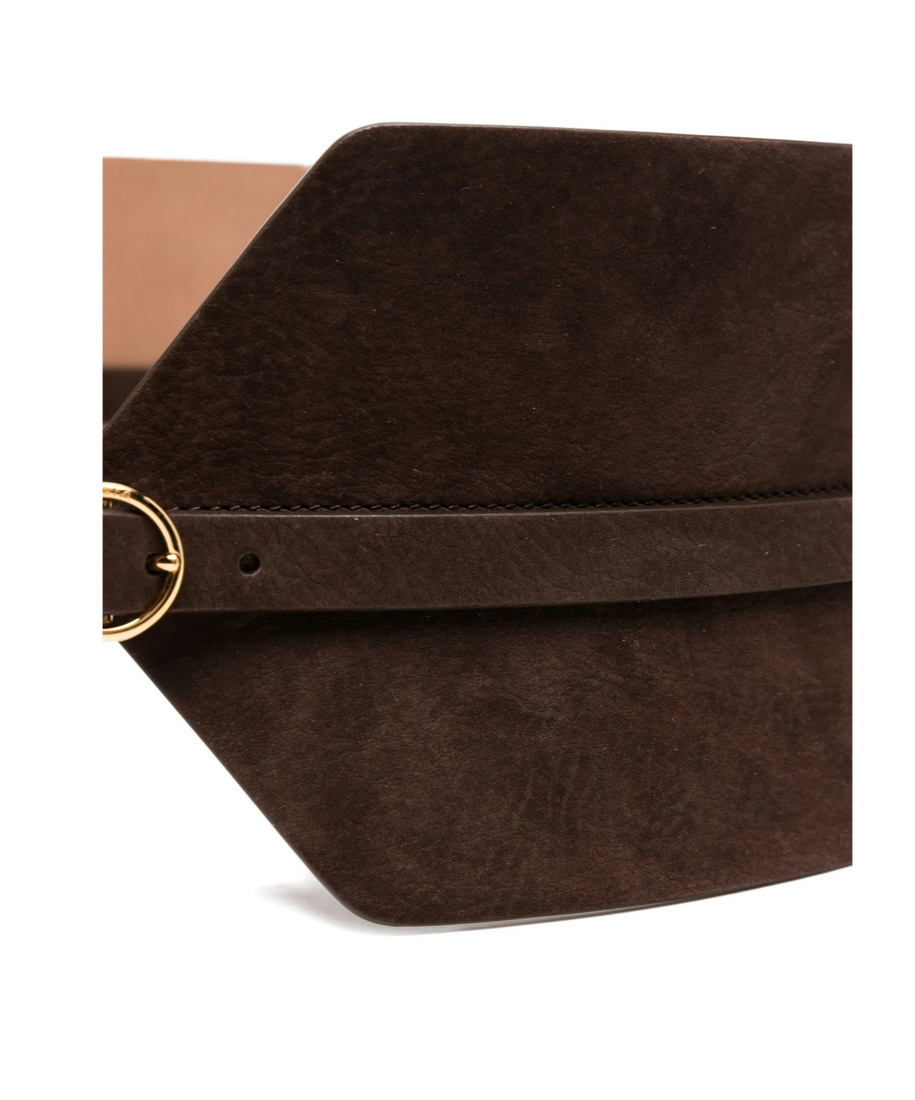 Alaïa Suede Corset Belt In Brown