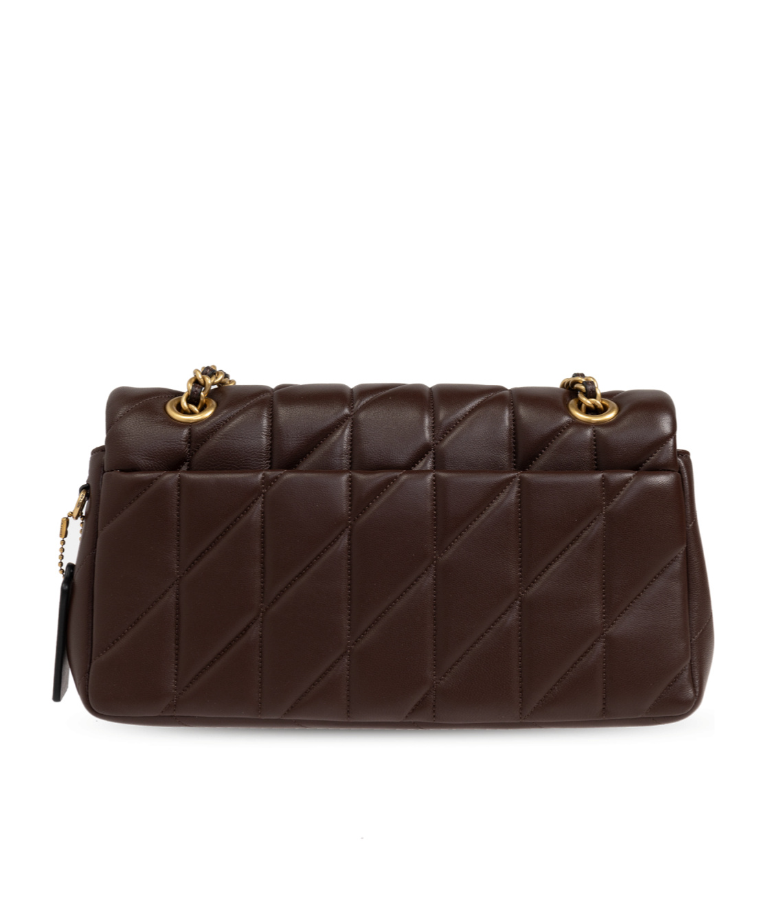 Coach Quilted Tabby Shoulder Bag 26 With Chain Handbags Bordeaux In Brown