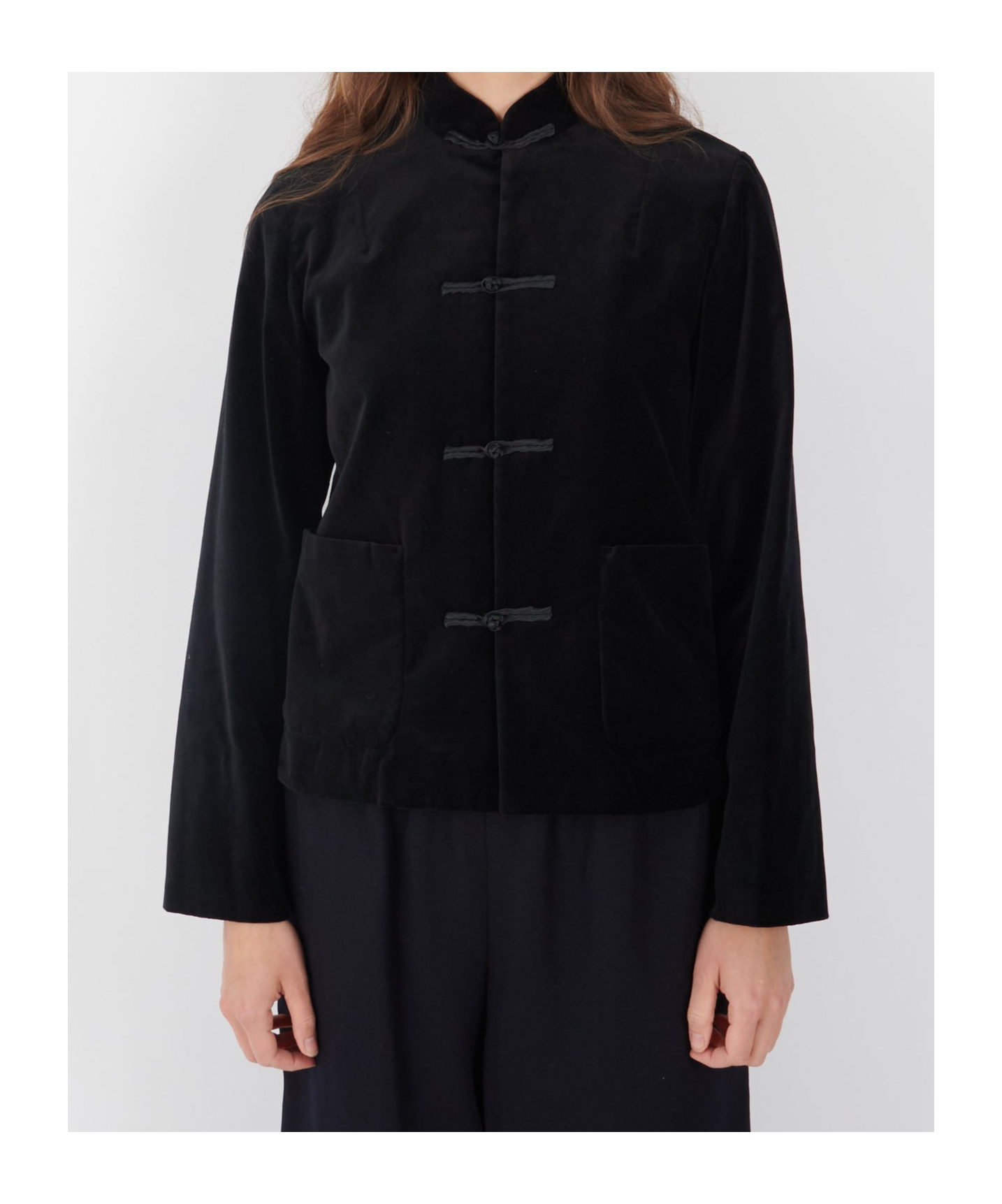 Comme Des Garçons Long-sleeved Casual Jacket In Black