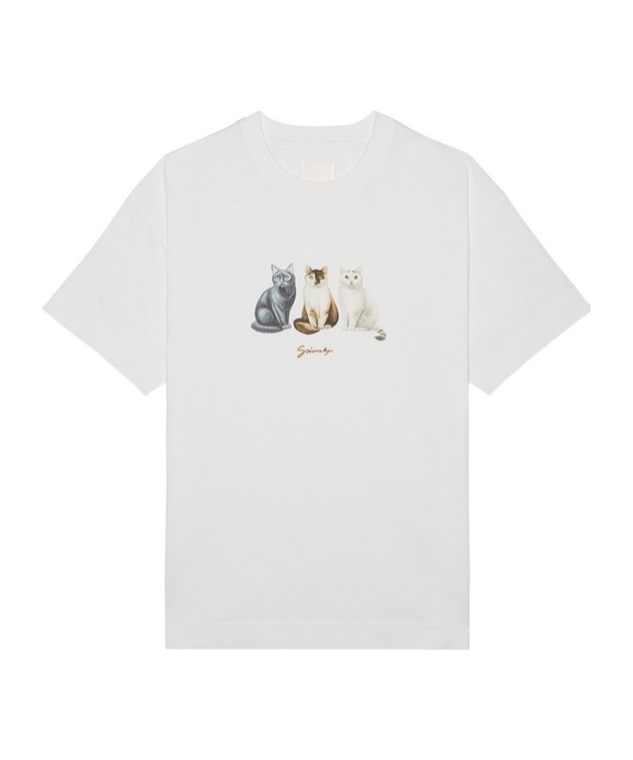 Shop Givenchy Cats-print T-shirt In White