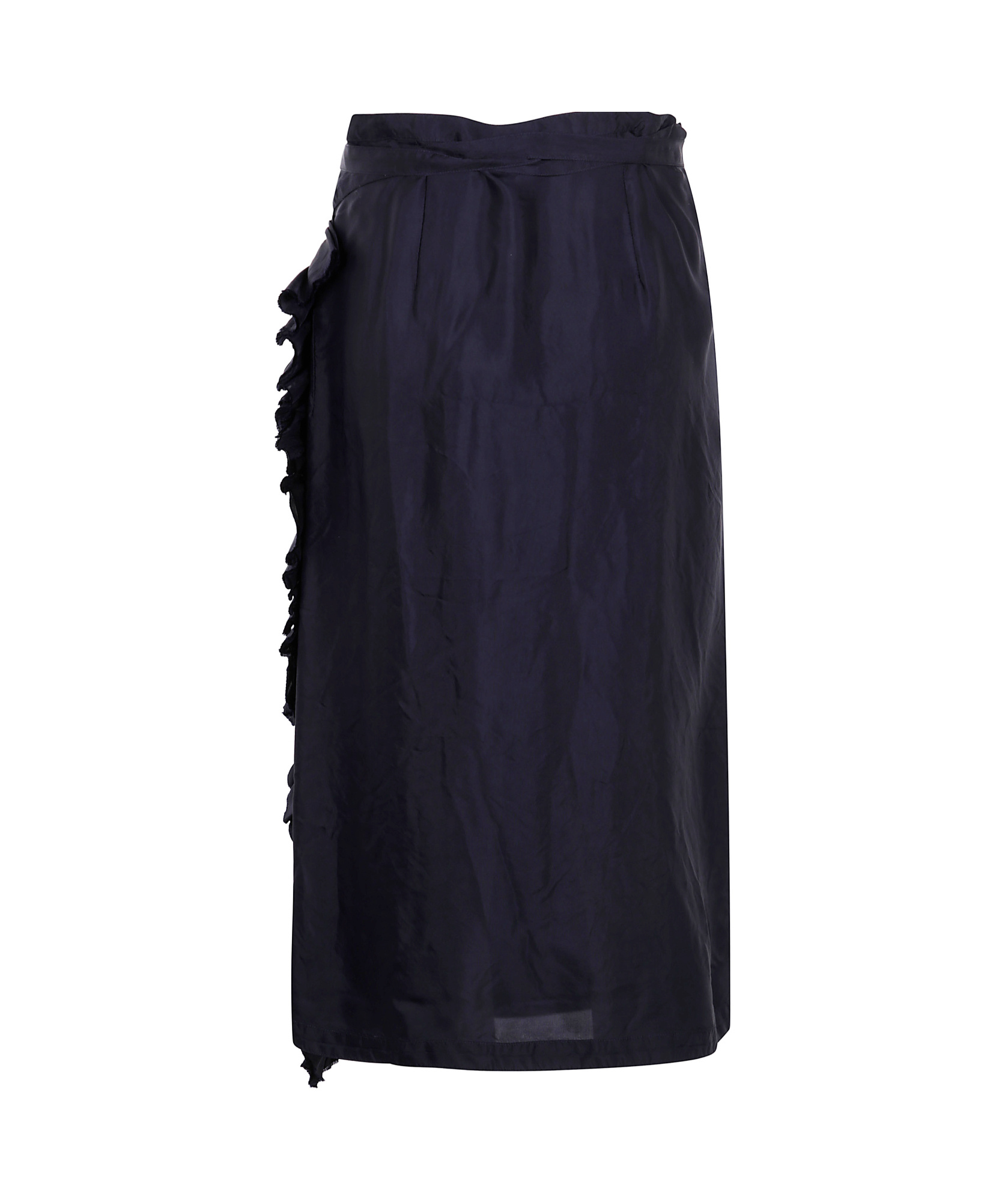 Aspesi Ruffle Detailing Skirt In Black