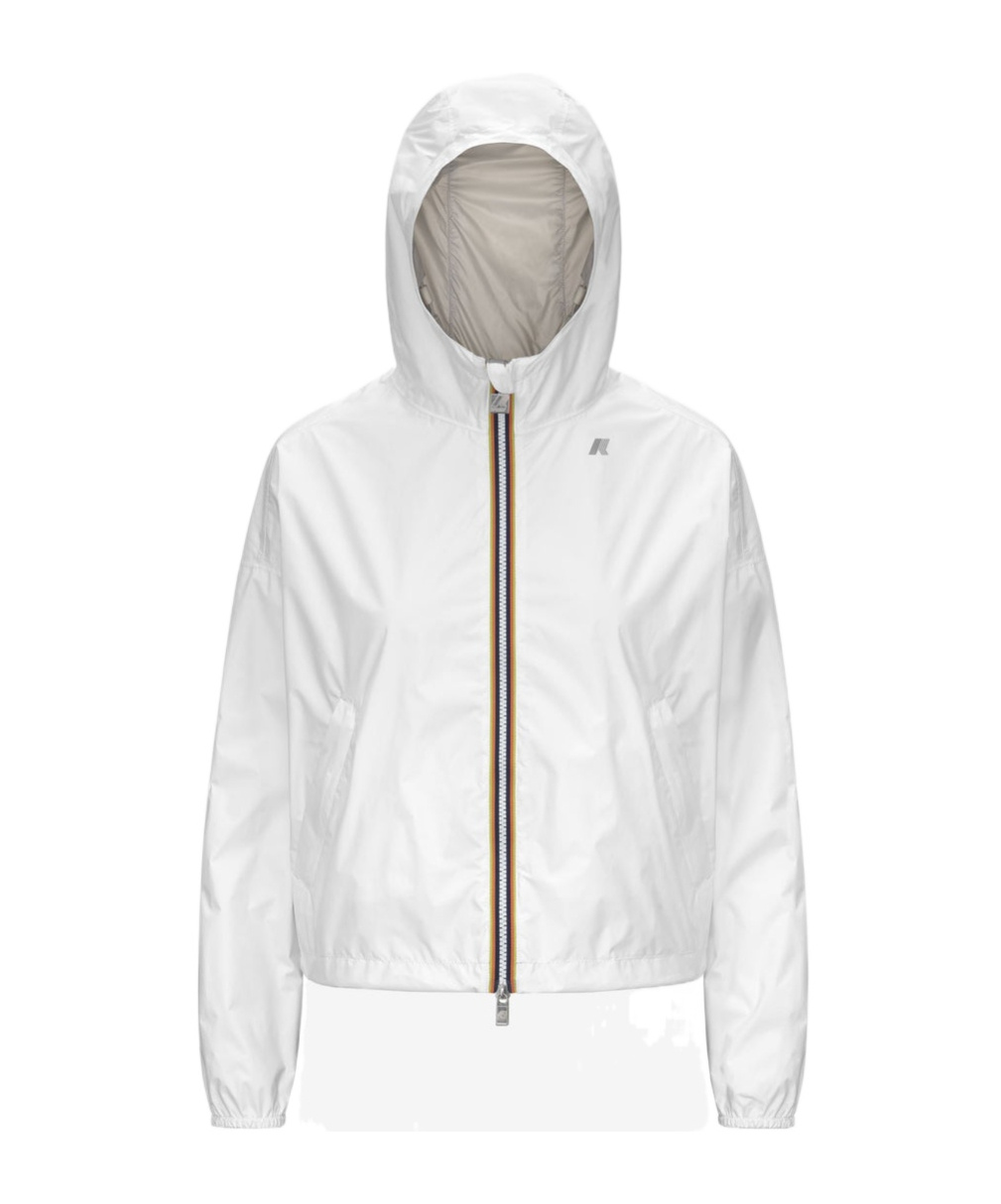 K-way Laurette Plus.2 Double Short Down Jacket In White