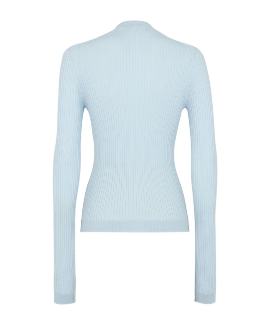 Fendi Wool Sweater In Light Blue