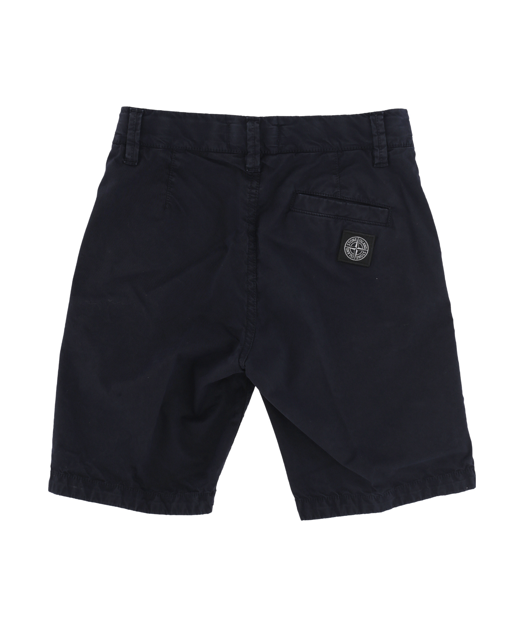 Stone Island Gabardine-weave Shorts In Blue