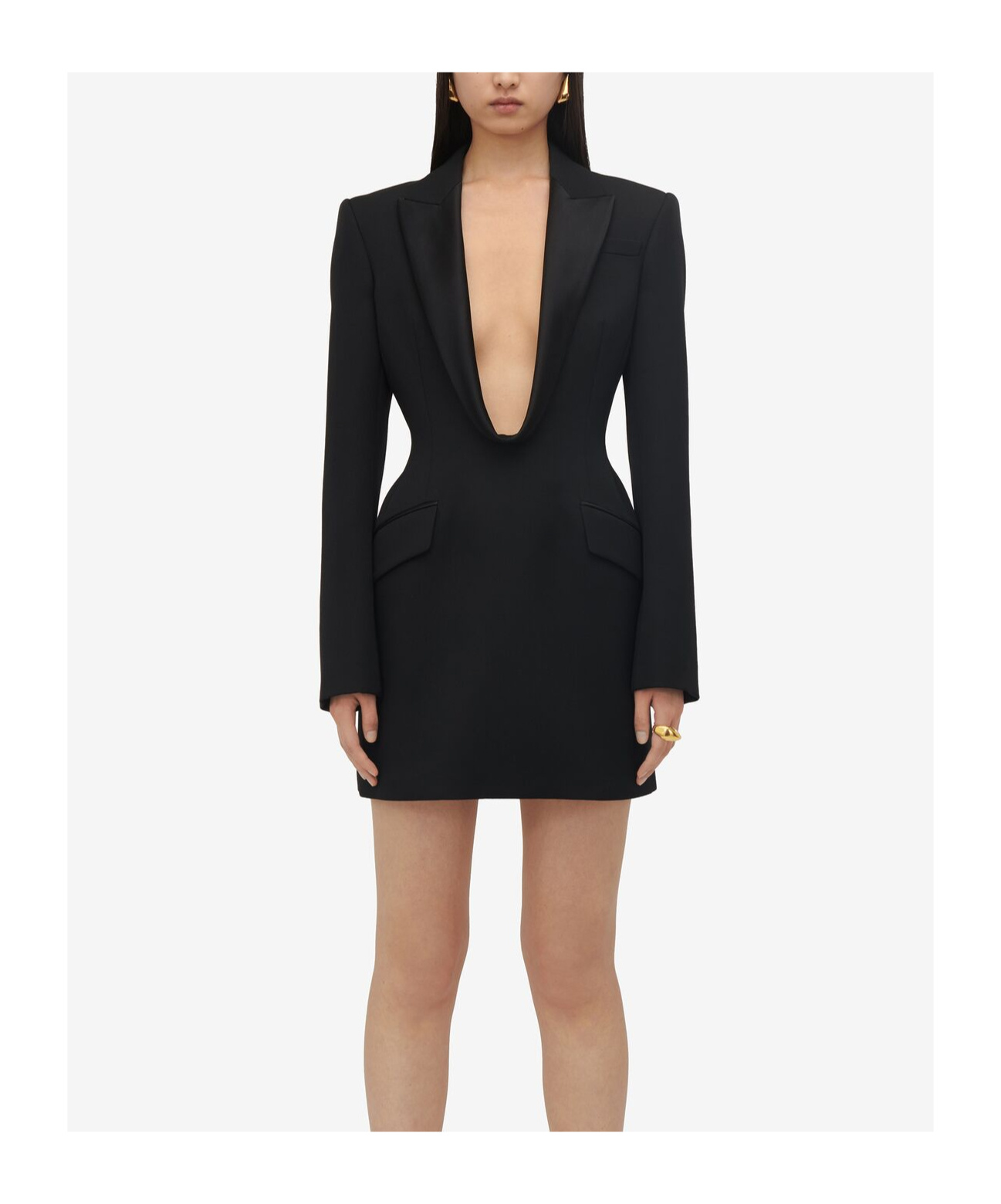 Alexander Mcqueen Dresses In Black