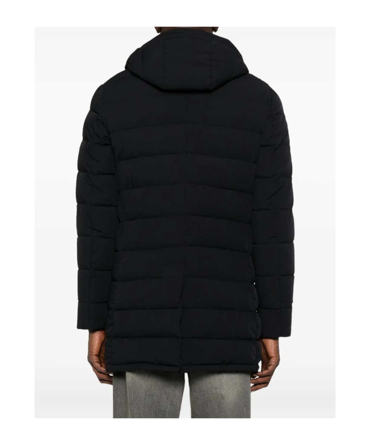 Moorer Calandri-kn Down Jacket With Removable Hood In Black