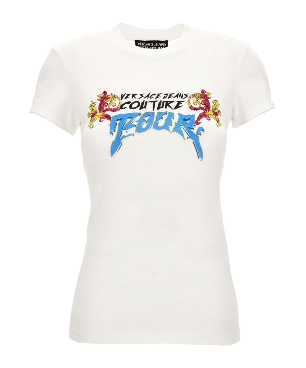 Versace Jeans Logo-print T-shirt In White