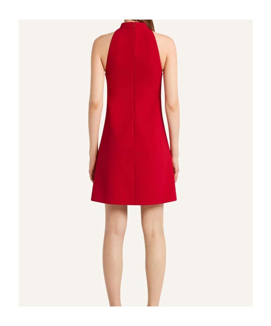 Courrèges Heritage Crepe A-line Dress In Red