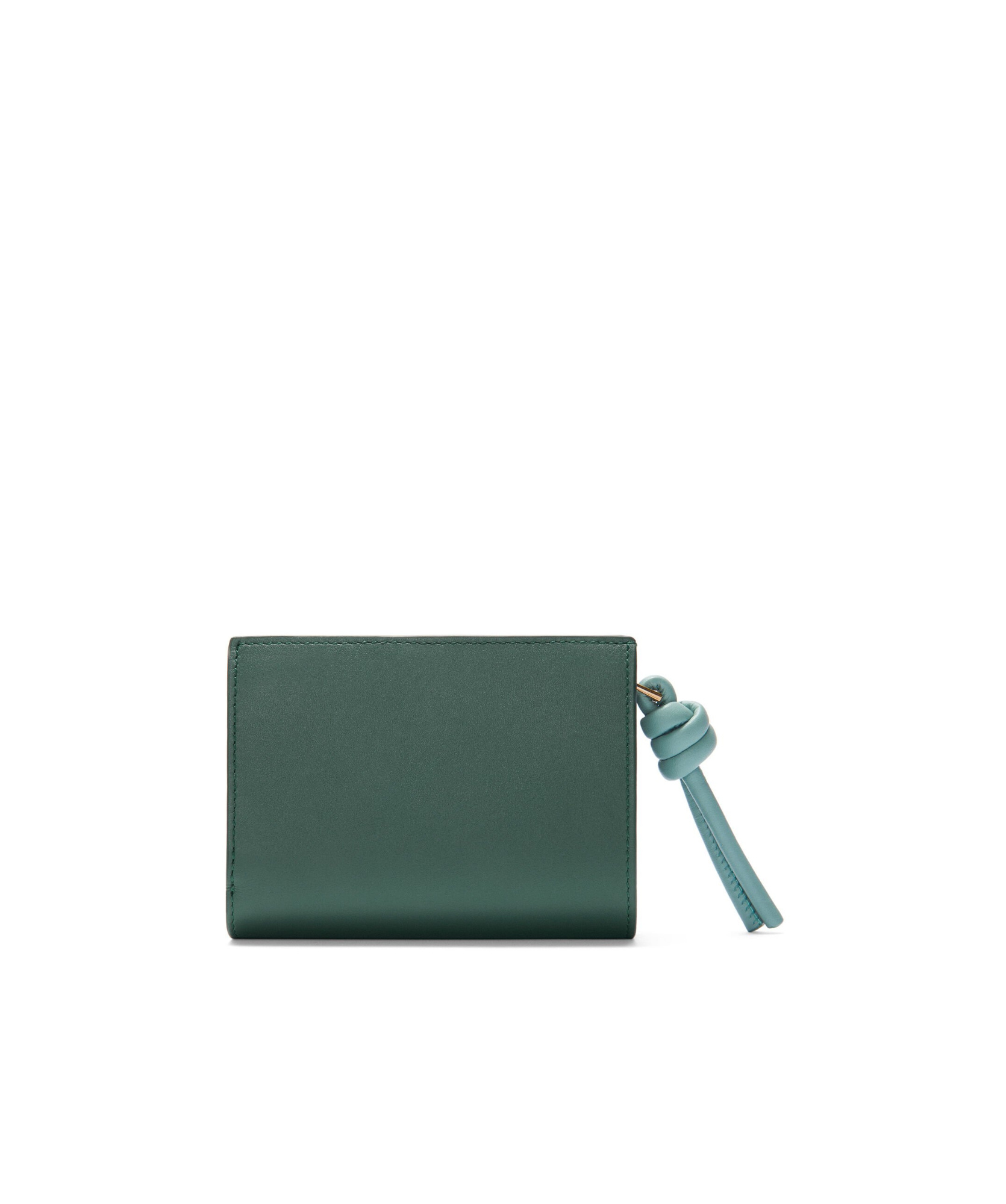 Loewe Knot Compact Wallet In Shiny Nappa Calfskin