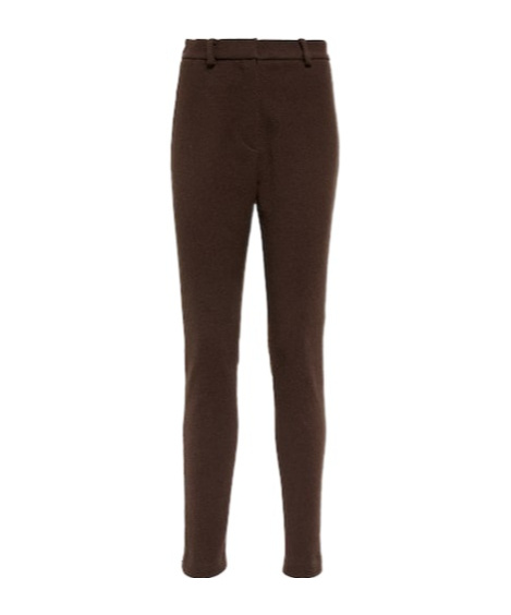 Magda Butrym High-rise Cotton Skinny Pants In Blue