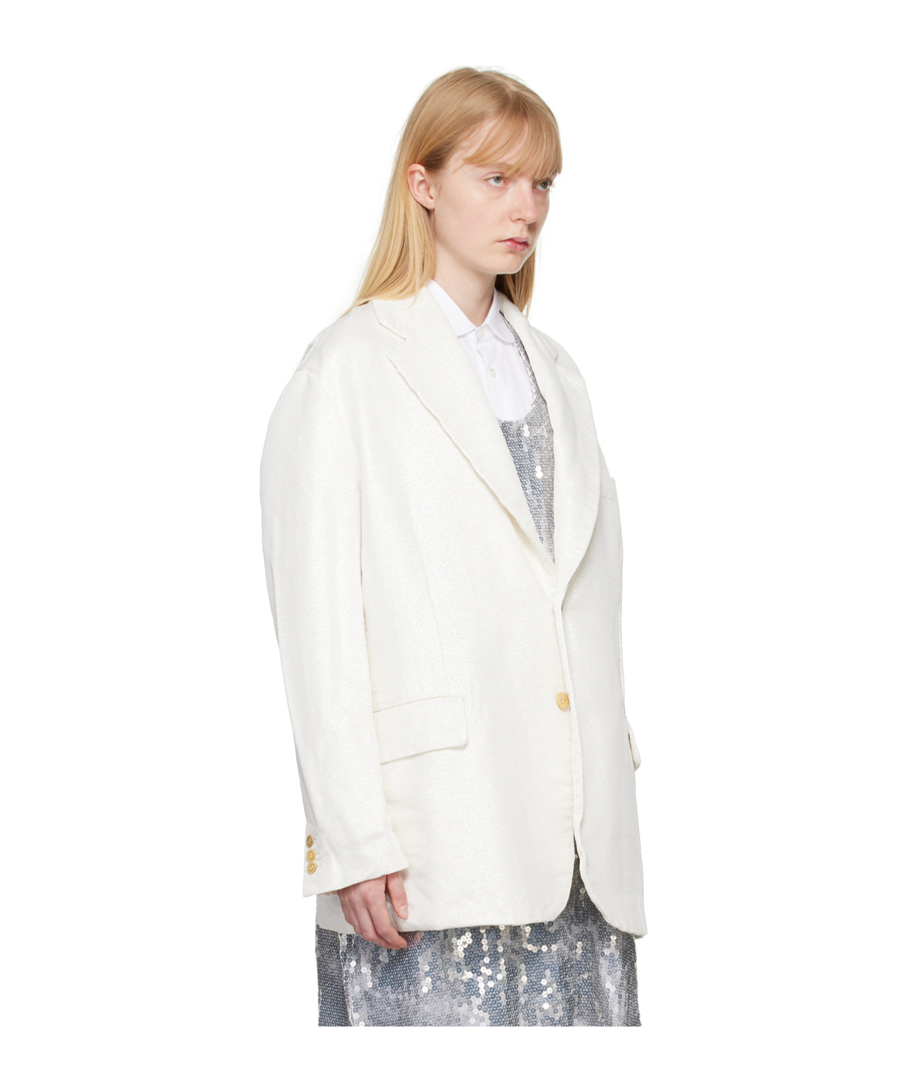 COMME DES GARÇONS SINGLE-BREASTED CASUAL JACKET 