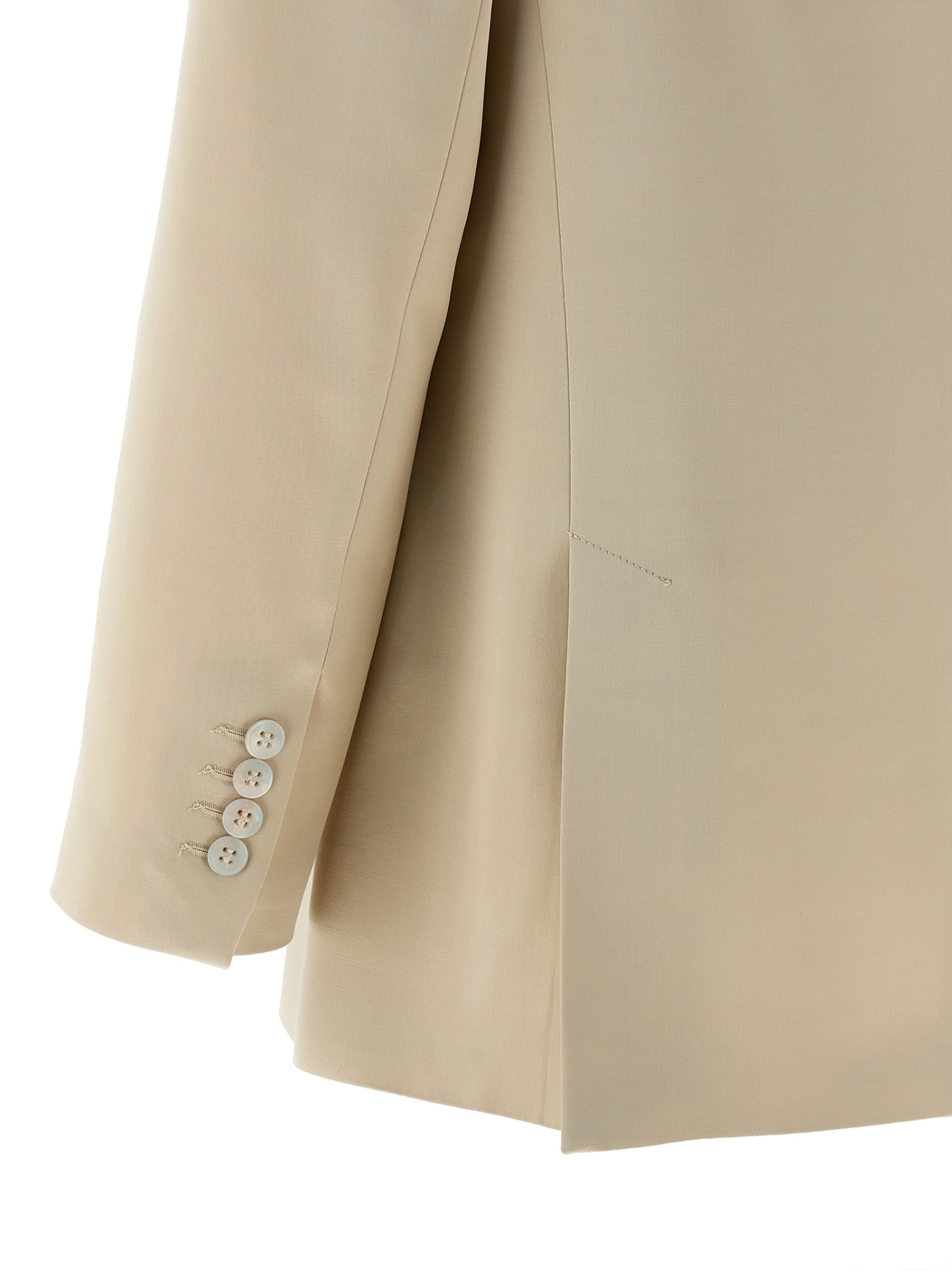 Peserico Single-breasted Blazer In Brown
