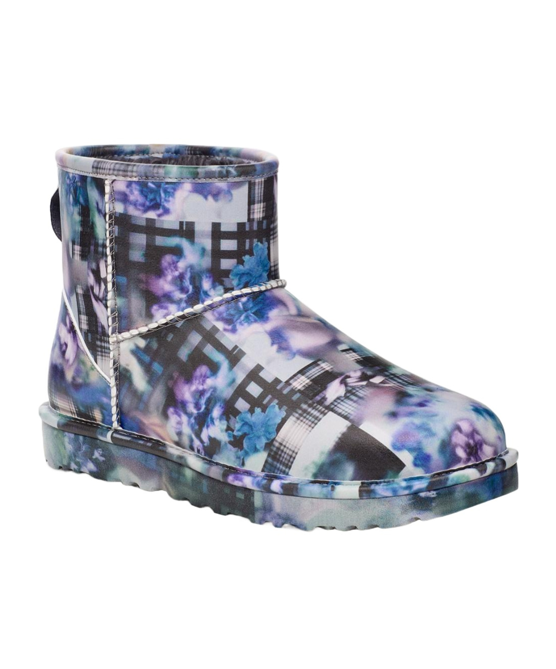 Ugg Classic Mini Patterned Boots In Gray