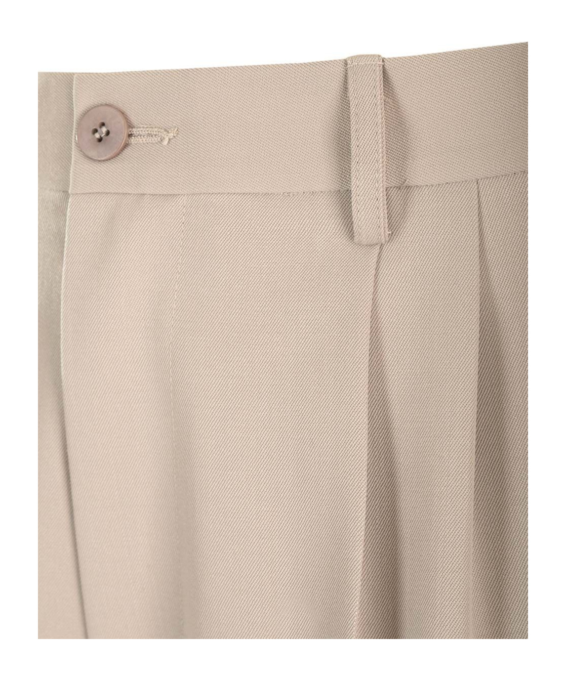 Magliano Pleat Detailed Tapered-leg Trousers In Neutral