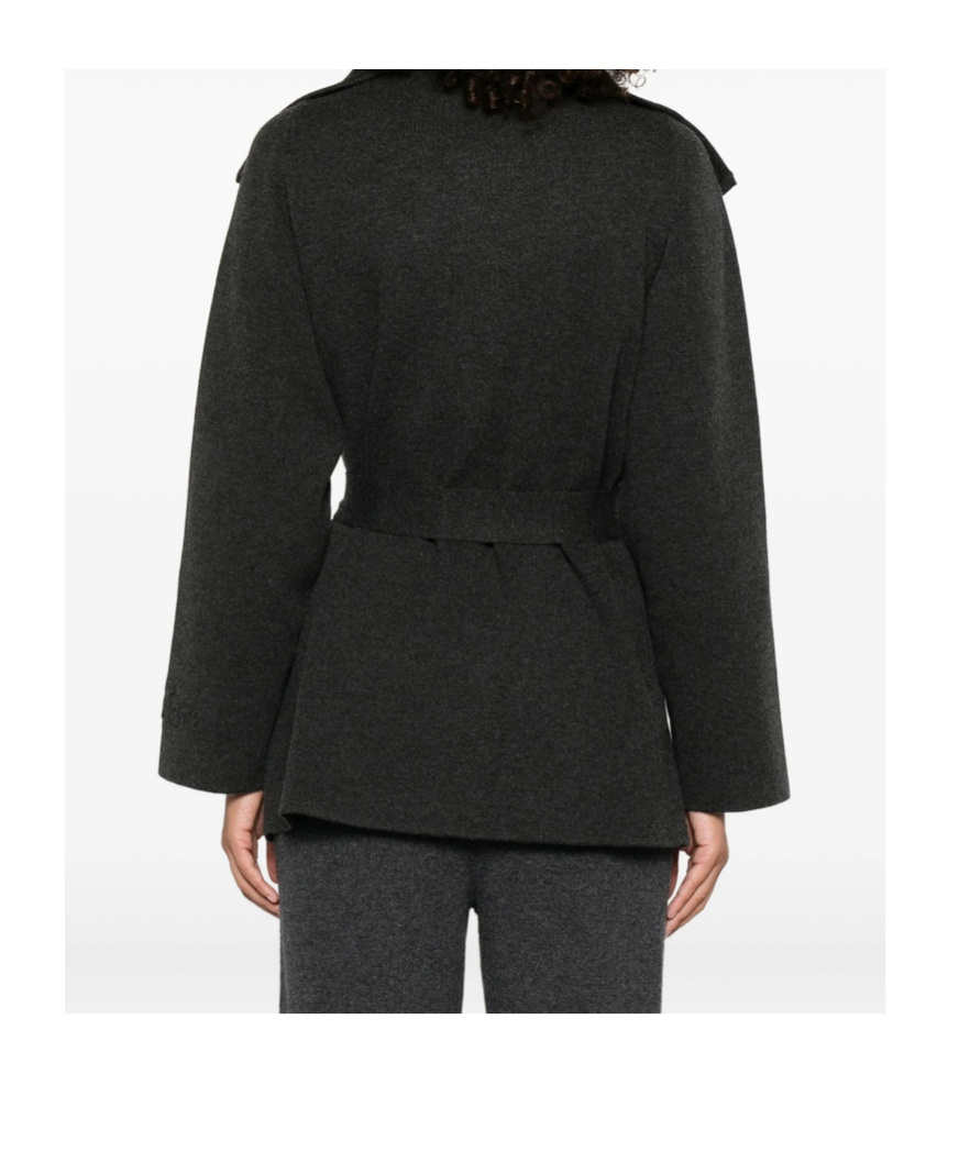 Max Mara Three Quarter Sleeve Jacket In Black