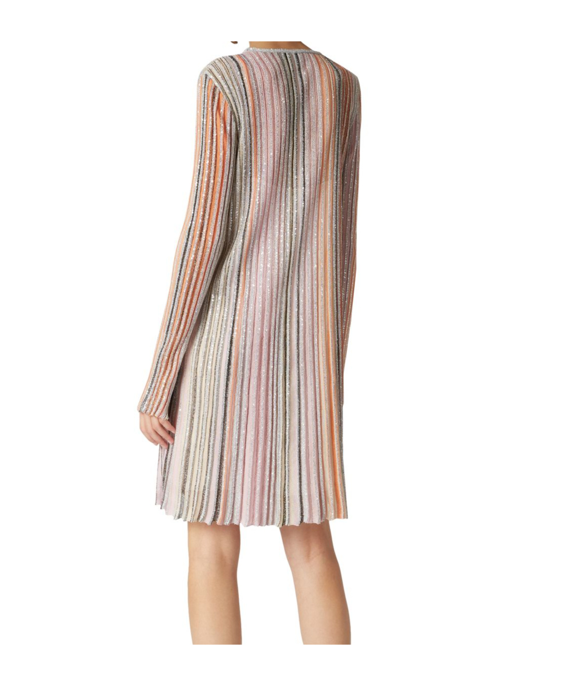 Missoni Sequin-embellished Pleated Dress In White