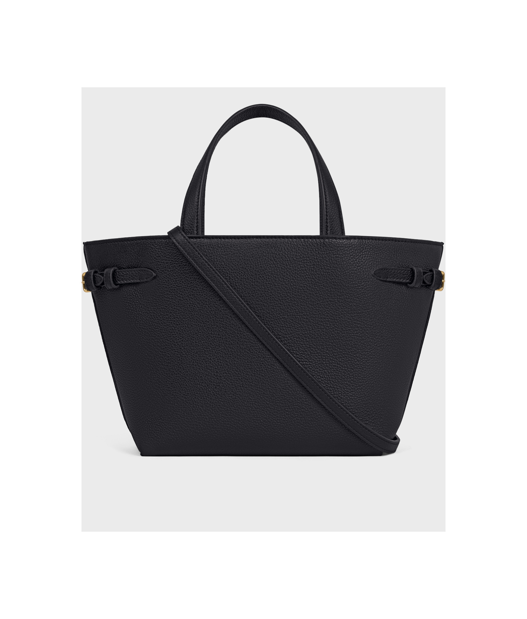 Celine Mini Cabas Anais Cuir Triomphe In Grained Calfskin In Black