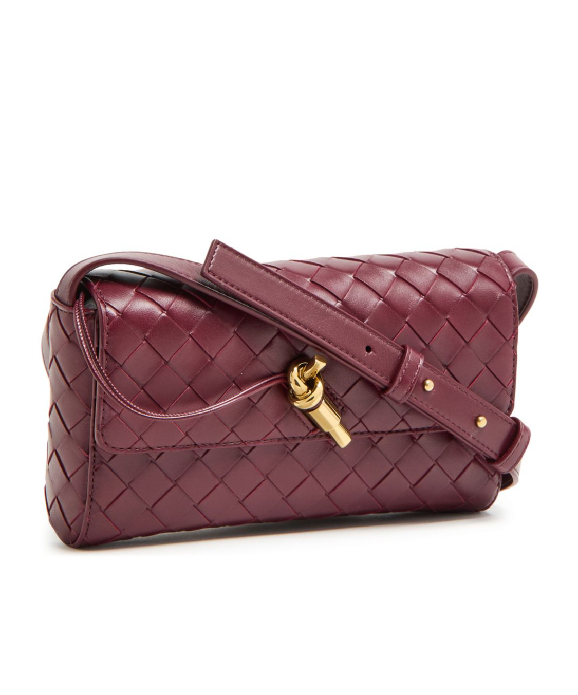 Shop Bottega Veneta Flap Shoulder Bag In Red