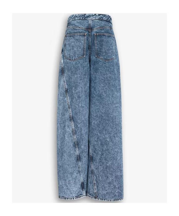 Alaïa Wrap Jeans In Blue