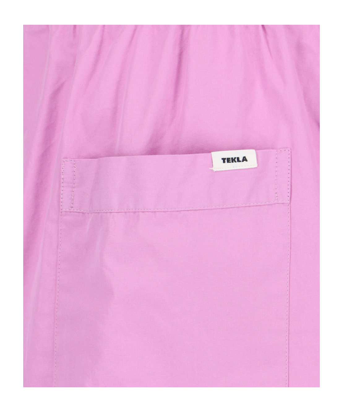 Tekla High-waist Drawstring Poplin Shorts In Pink
