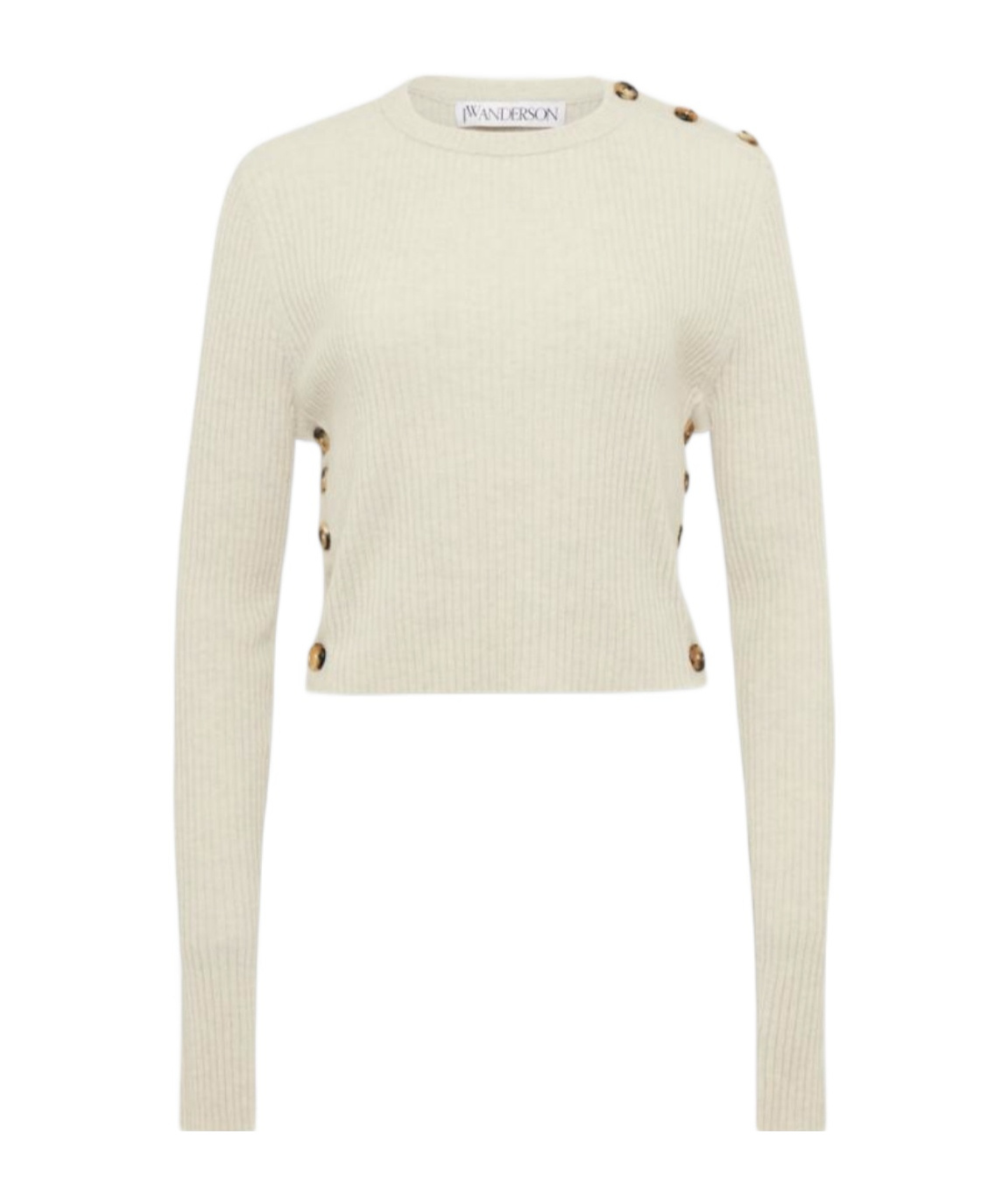 Jw Anderson Long-sleeved Sweater In Nude