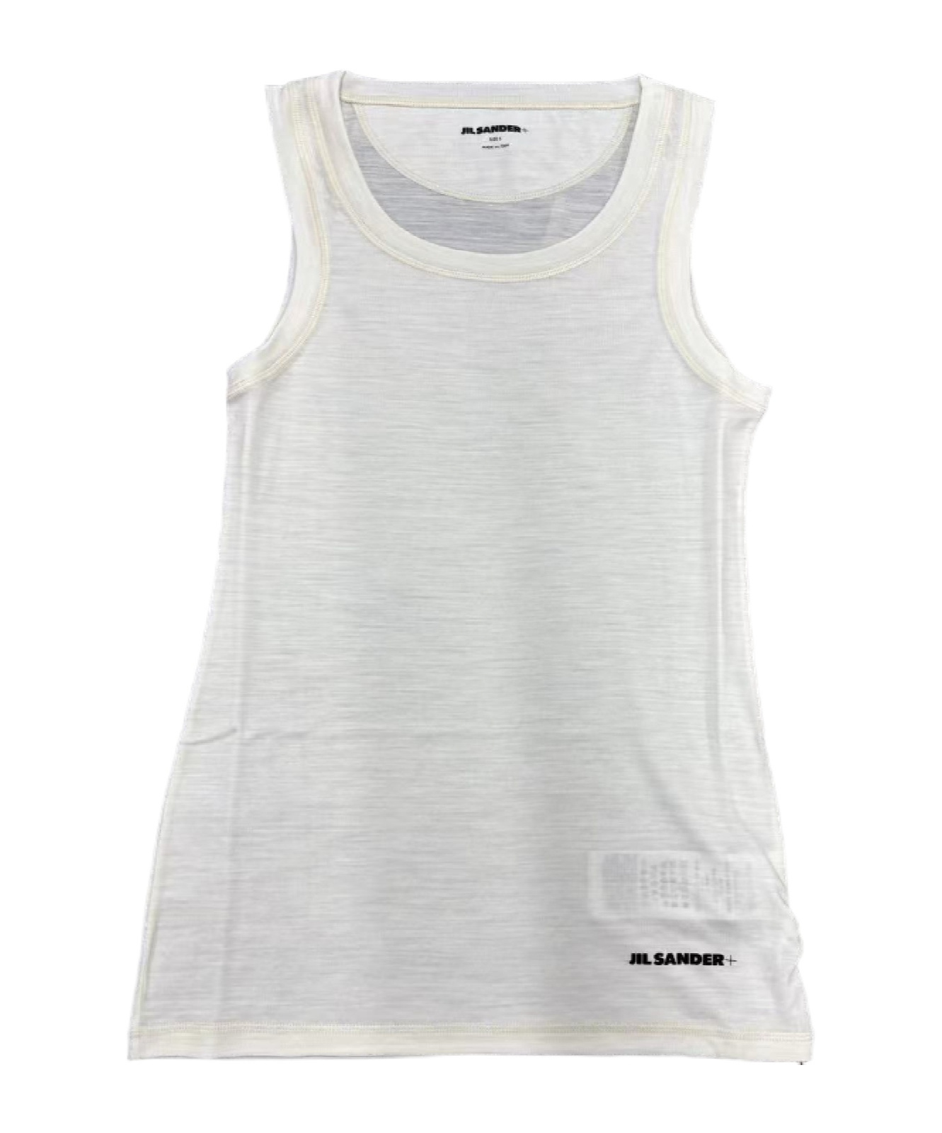 Jil Sander Crew Neck Vest In White