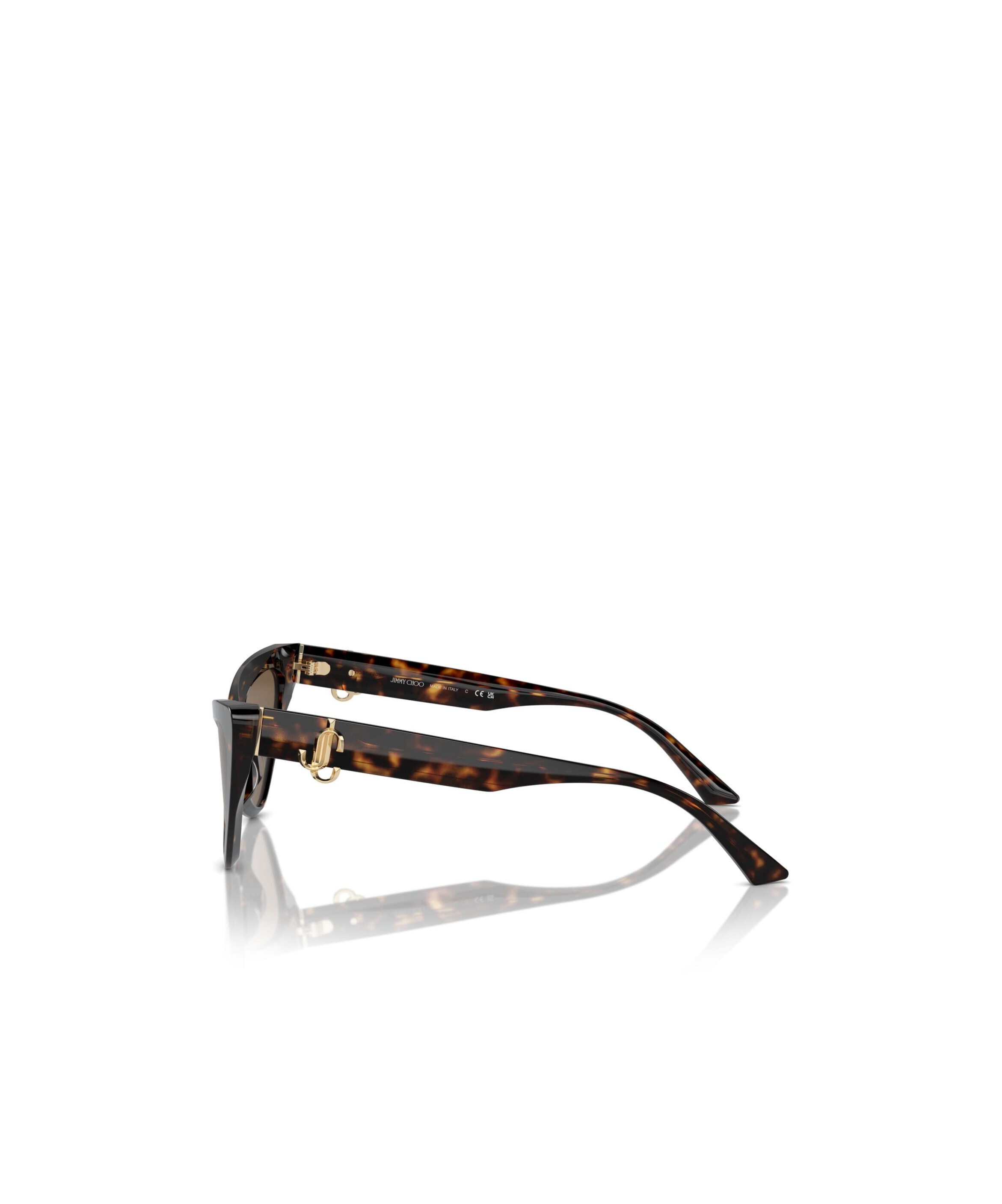 Jimmy Choo Eyewear Triangle Frame Sunglasses In Brown