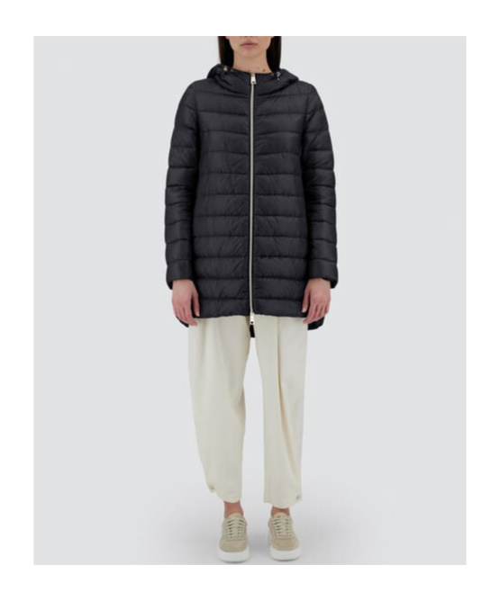 Herno Resort A-shape Jacket In Nylon Ultralight In Black