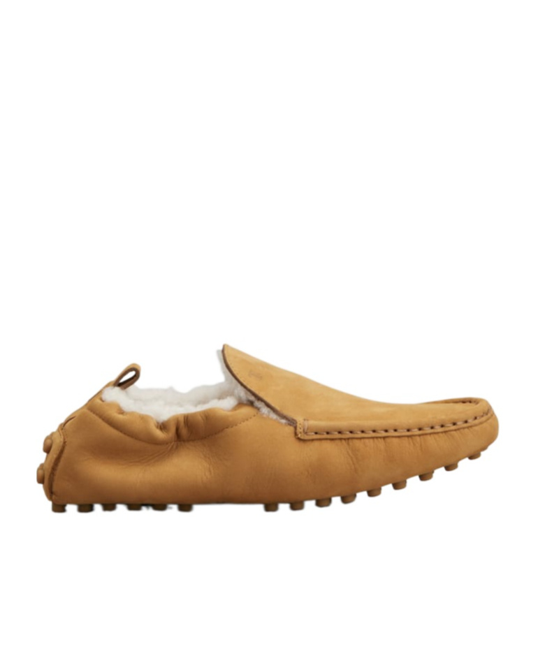 Tod's Glove Gommino Driving Shoes In Nubuck In Brown
