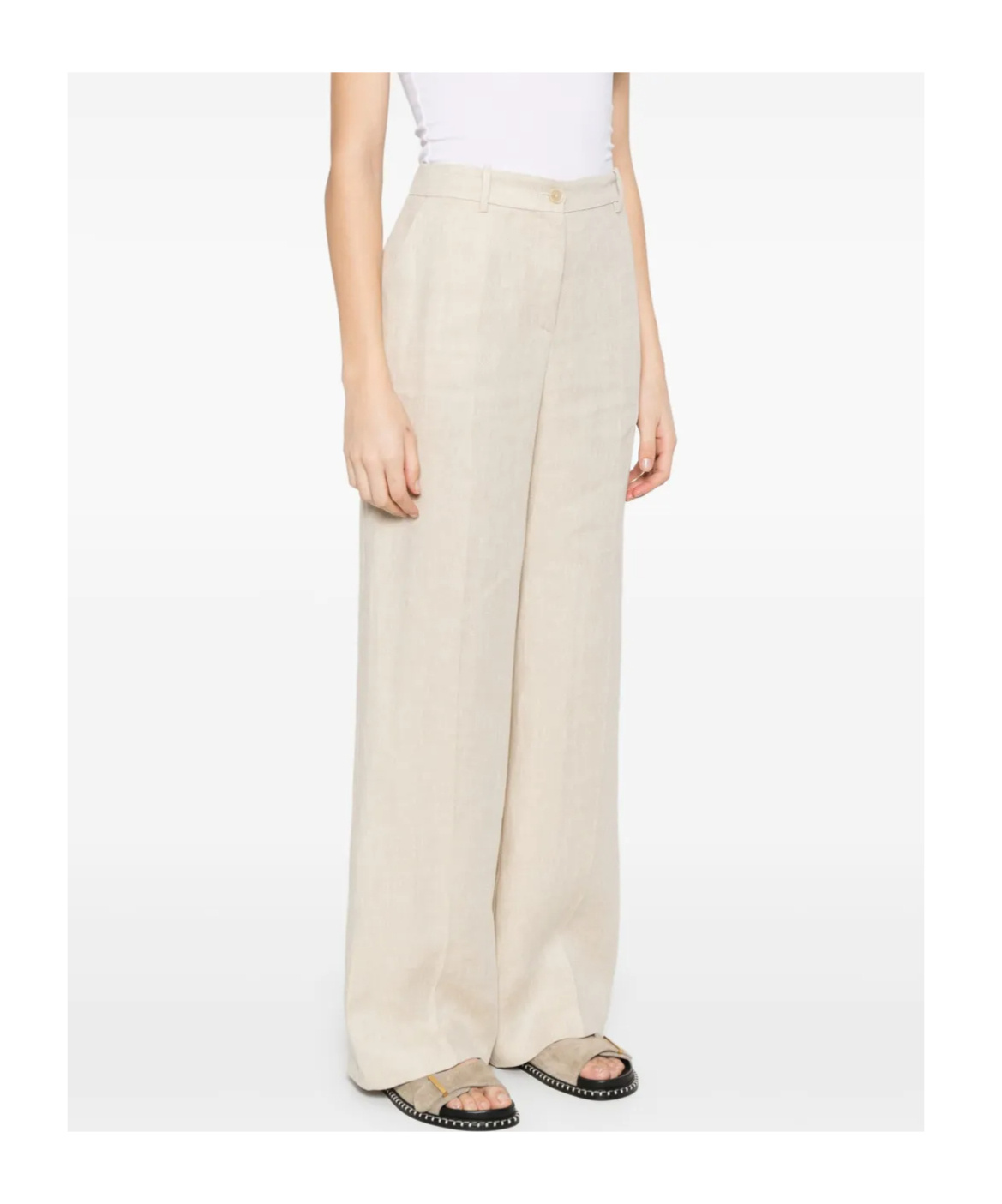 Shop P.a.r.o.s.h Linen Trousers